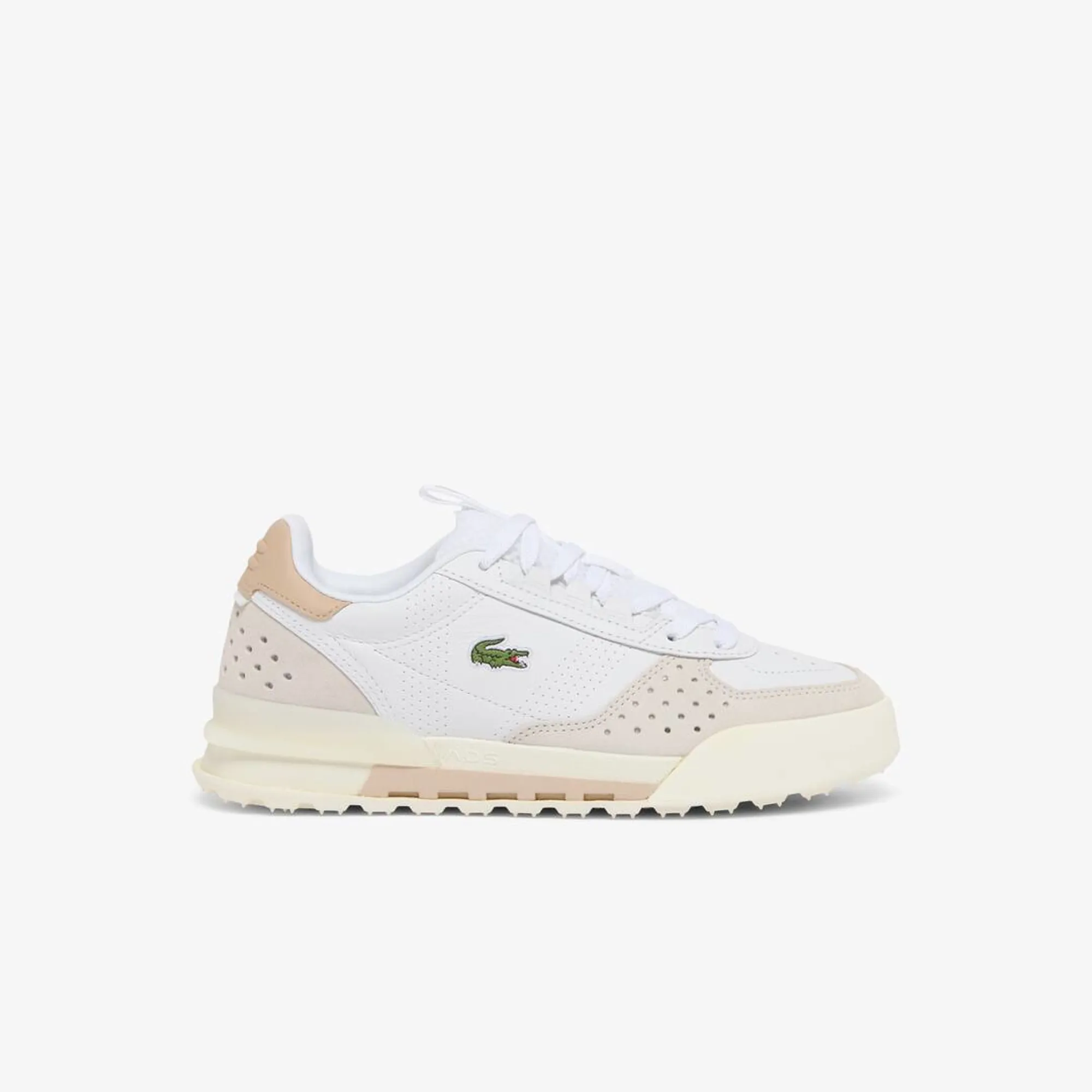 Lacoste Women's Slam Break Leather Sneakers - White / Light Tan