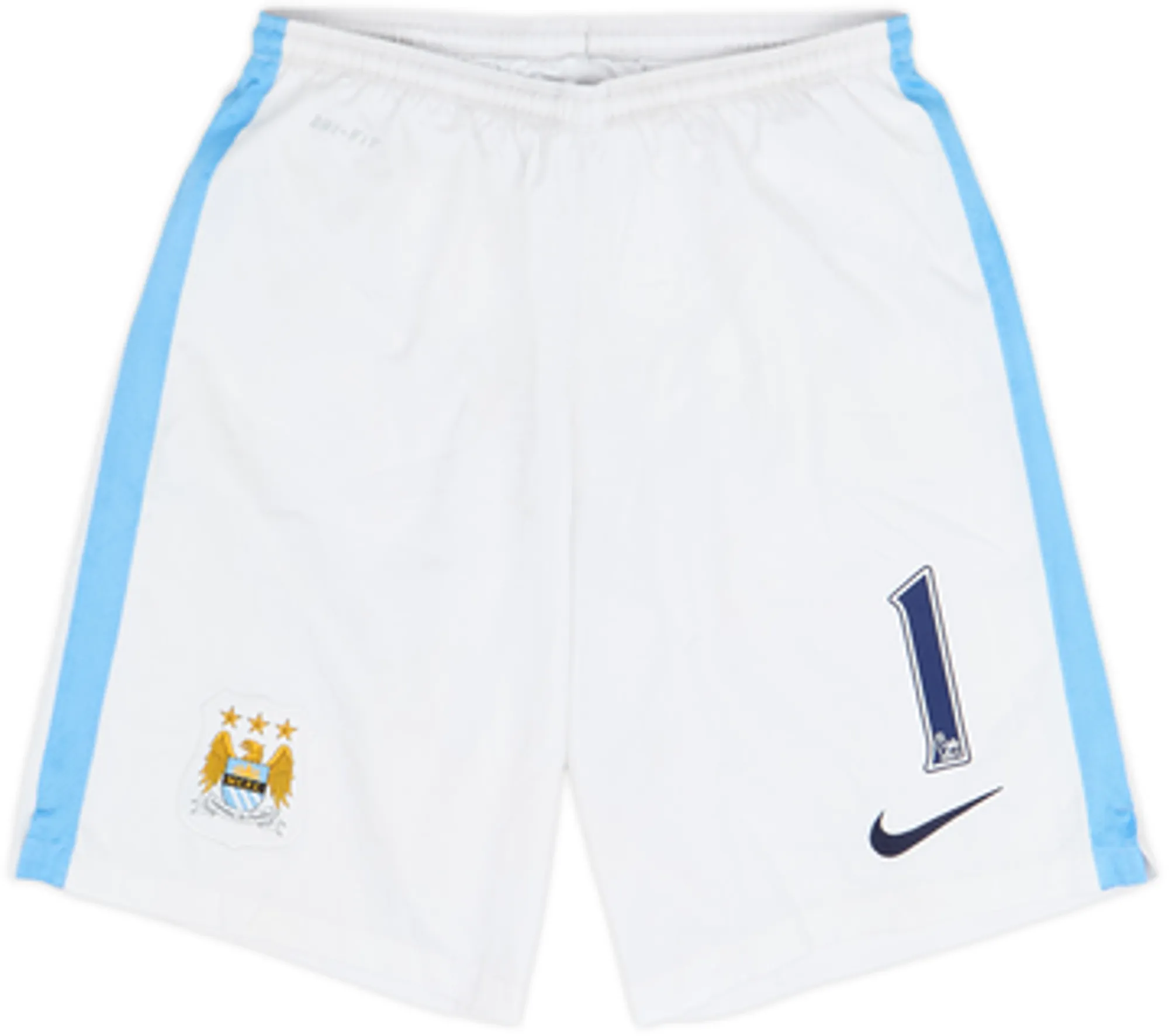 2015-16 Manchester City Home Shorts #1 - 8/10 - (S)