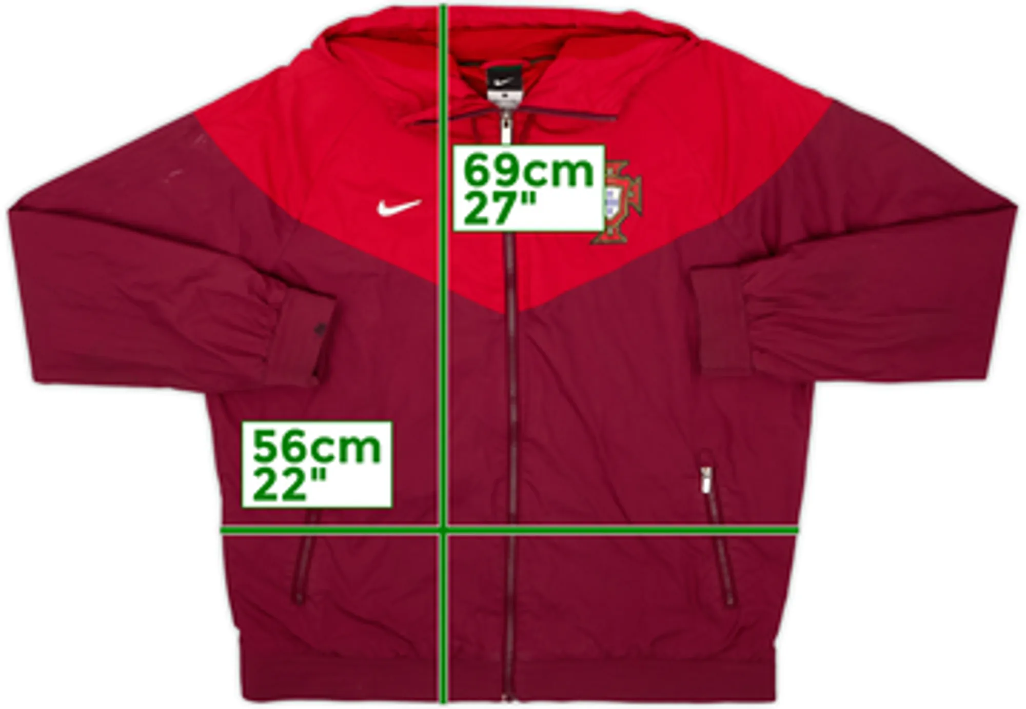 2016-17 Portugal Nike Hooded Track Jacket - 5/10 - (L)