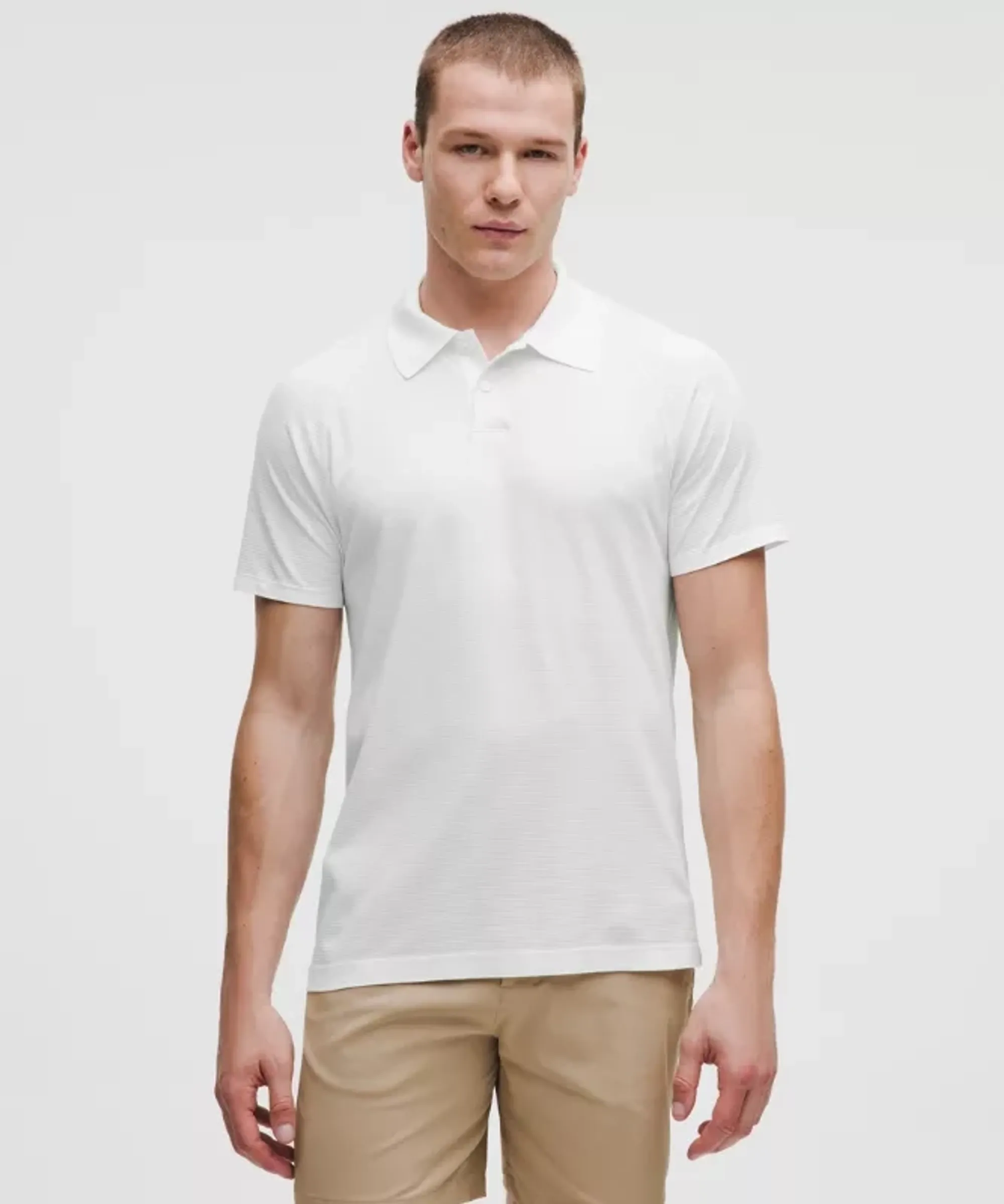 lululemon – Men's Metal Vent Tech Polo Shirt – Color White – Size Large