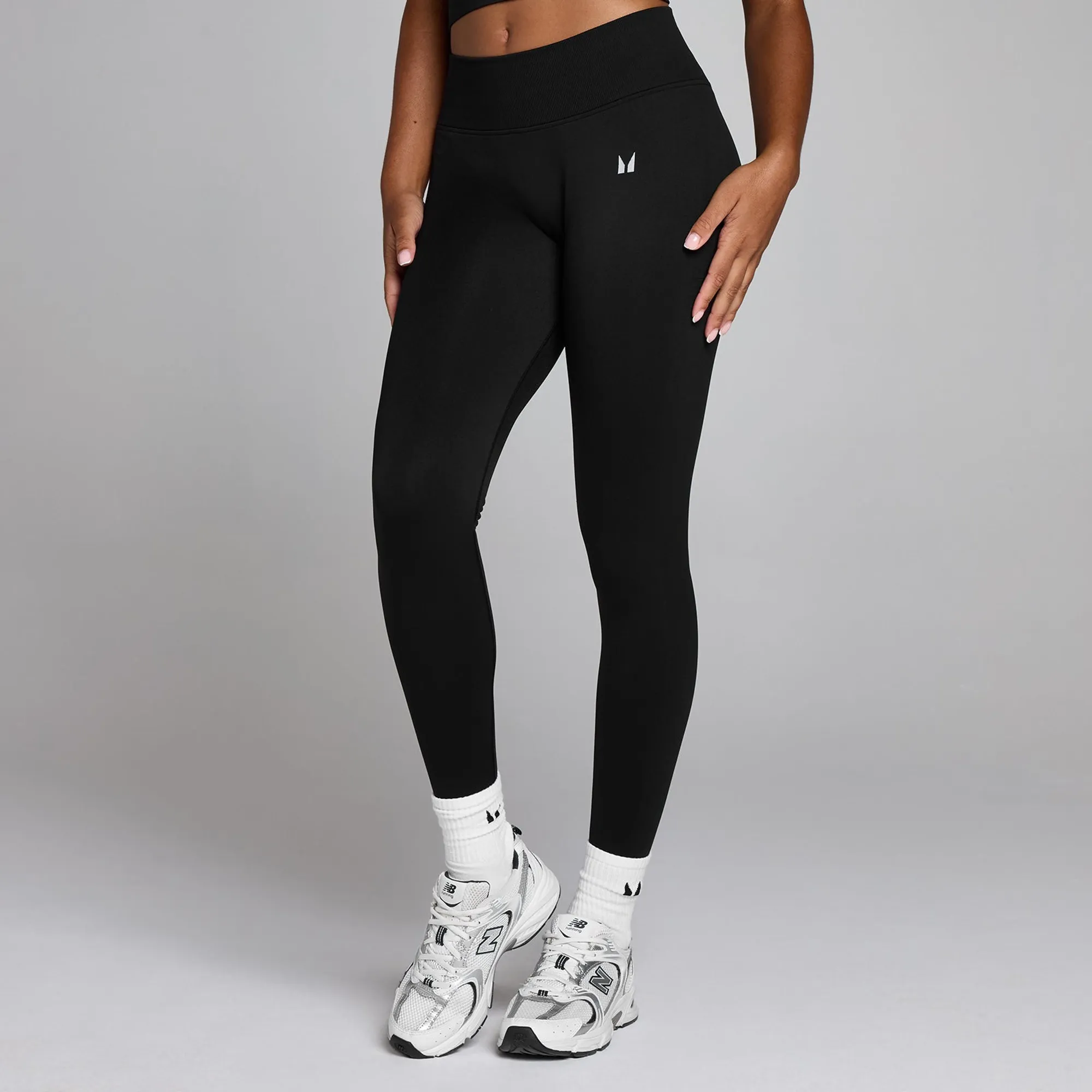 MP Women's Seamless Invisible Scrunch Leggings - Washed Black - XS