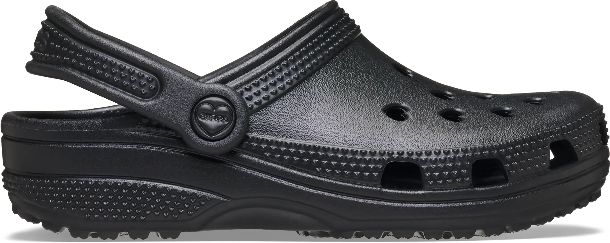 Crocs | Kids | Classic Hearts Cut Out | Clogs | Black | C11