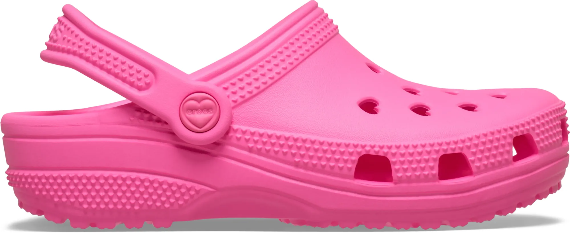 Crocs | Kids | Classic Hearts Cut Out | Clogs | Pink Punch | C11