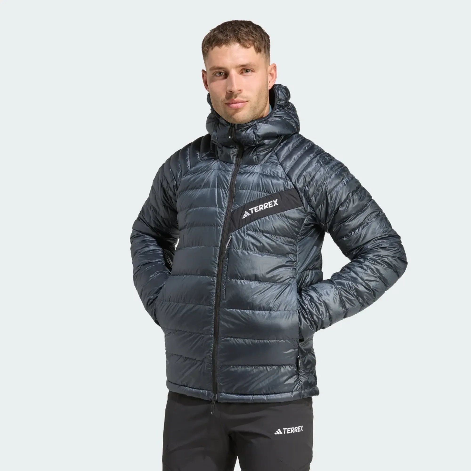 adidas Terrex Techrock CLIMAWARM+ Down Hooded Jacket