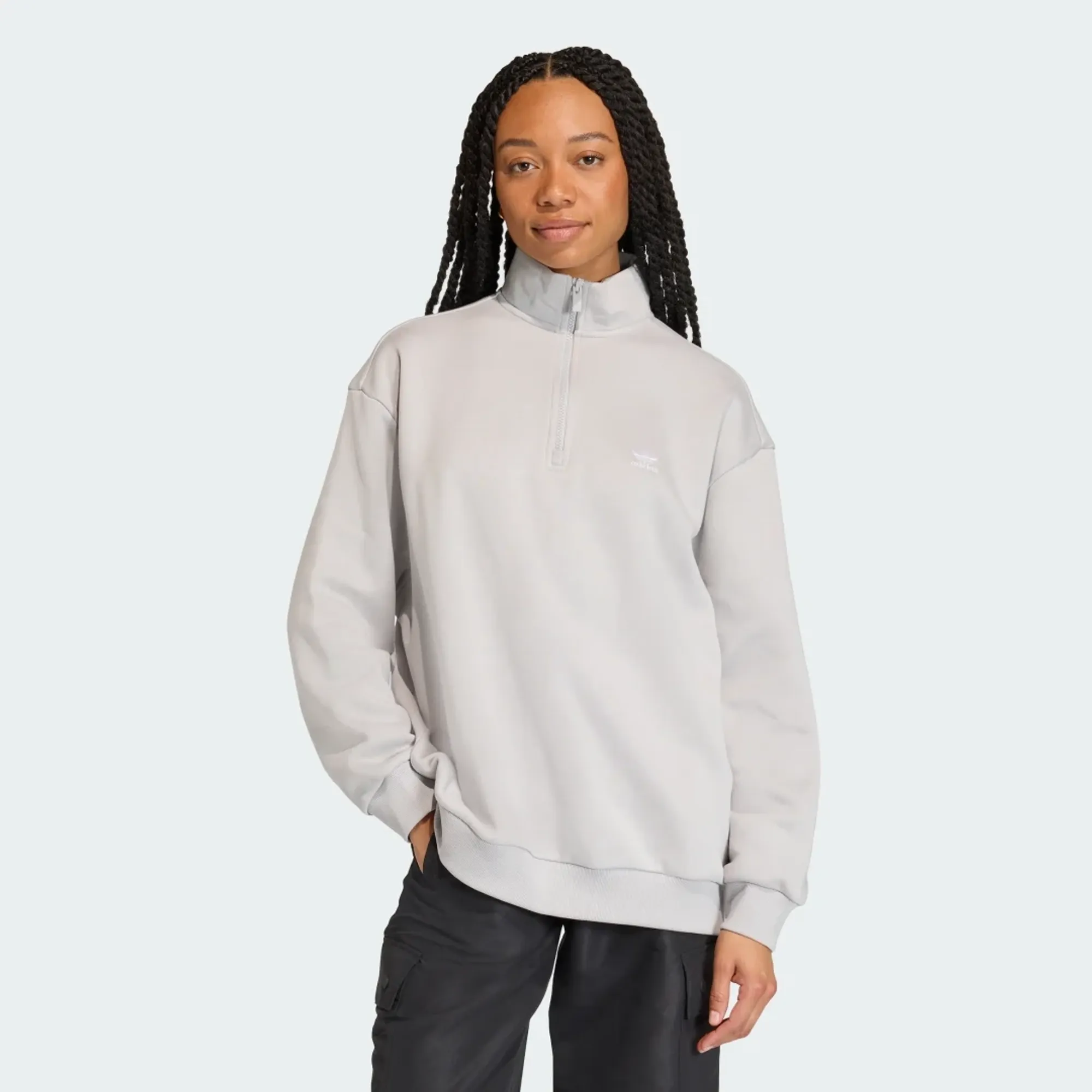 adidas ESSENTIALS HALF-ZIP SWEATSHIRT
