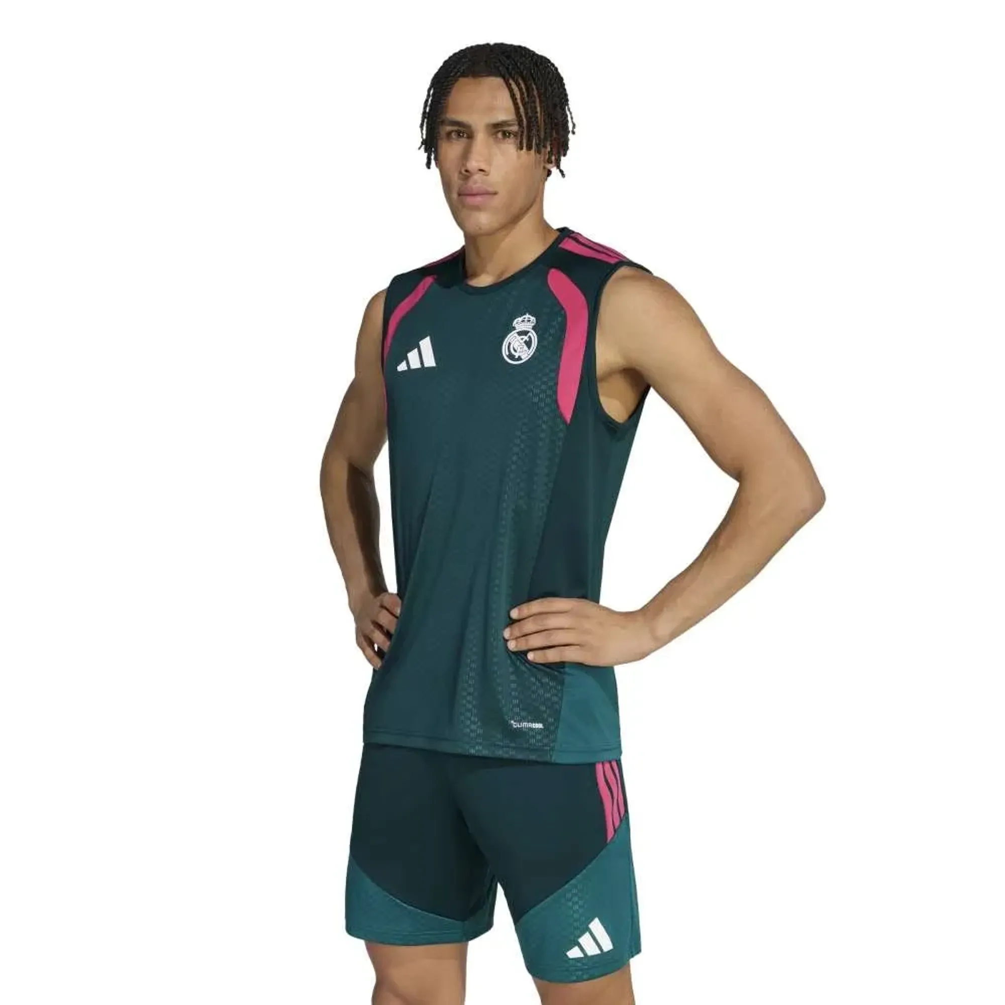 Real Madrid adidas Training Sleeveless Jersey - Dark Green