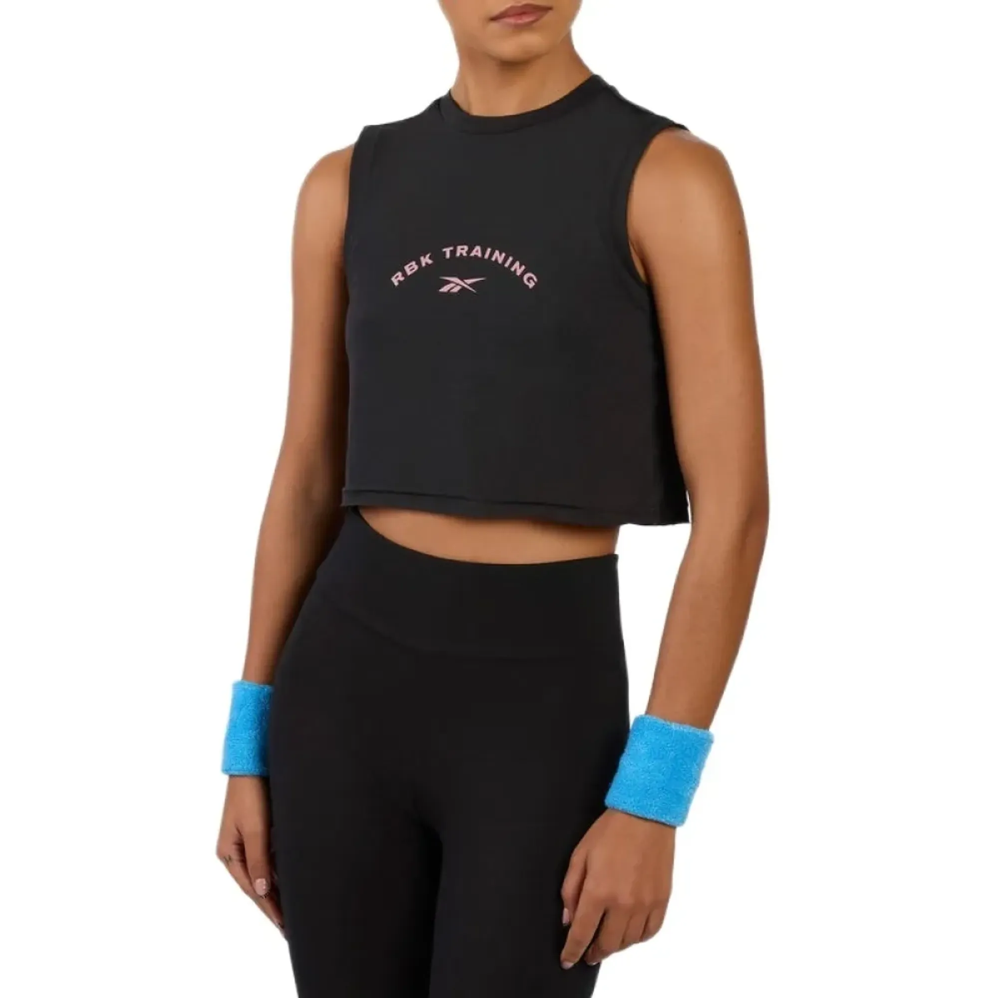 Reebok Lux Cropped Graphic Sleeveless T-shirt
