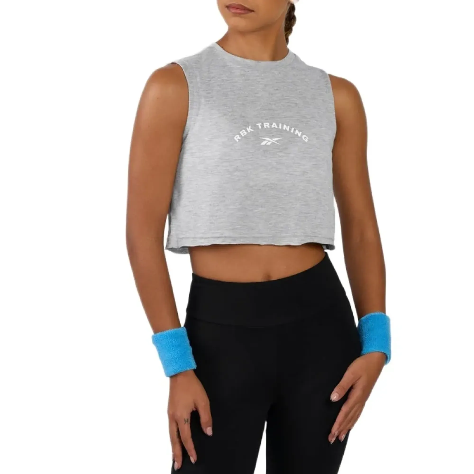 Reebok Lux Cropped Graphic Sleeveless T-shirt