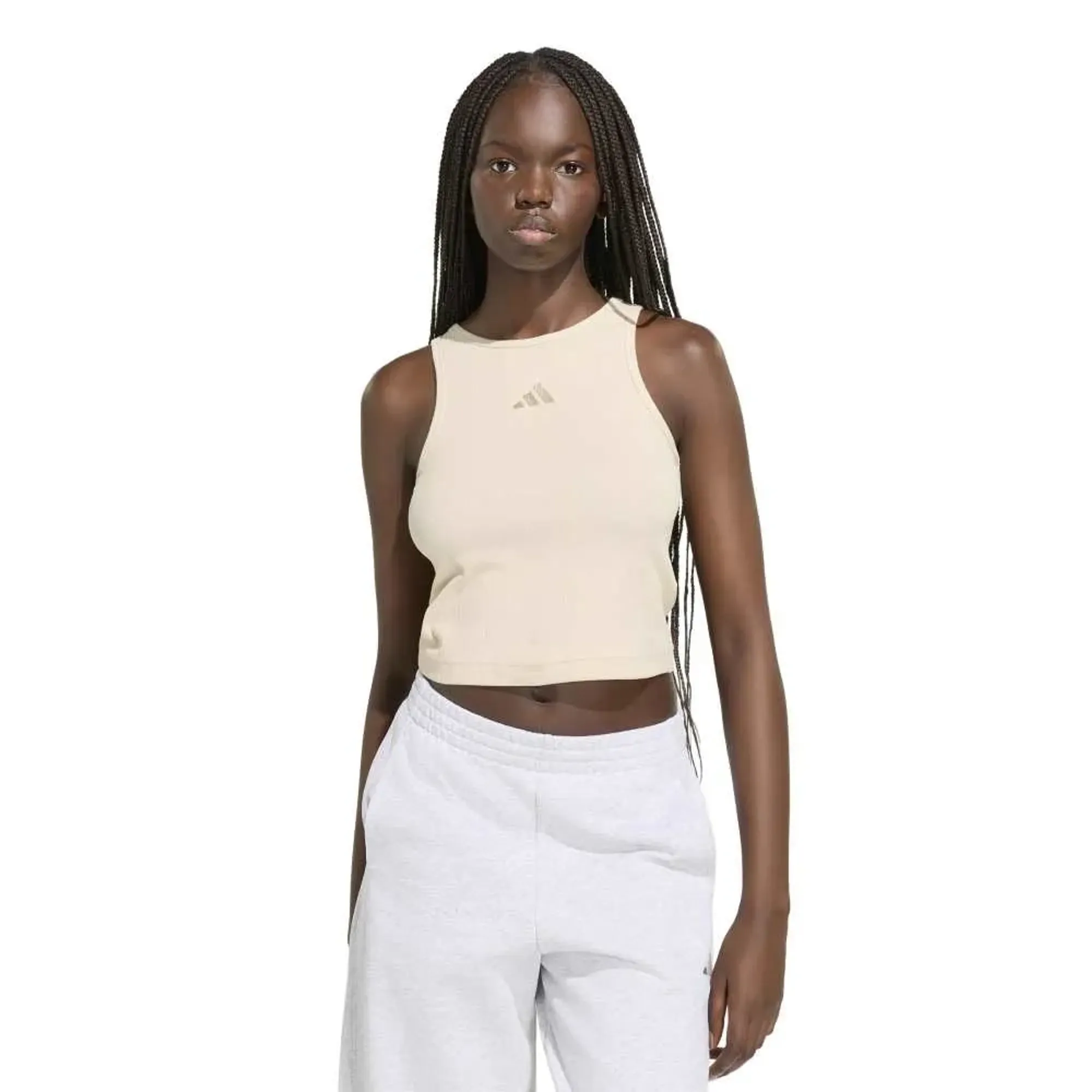 Adidas Kit Small Logo Rib Sleeveless Top