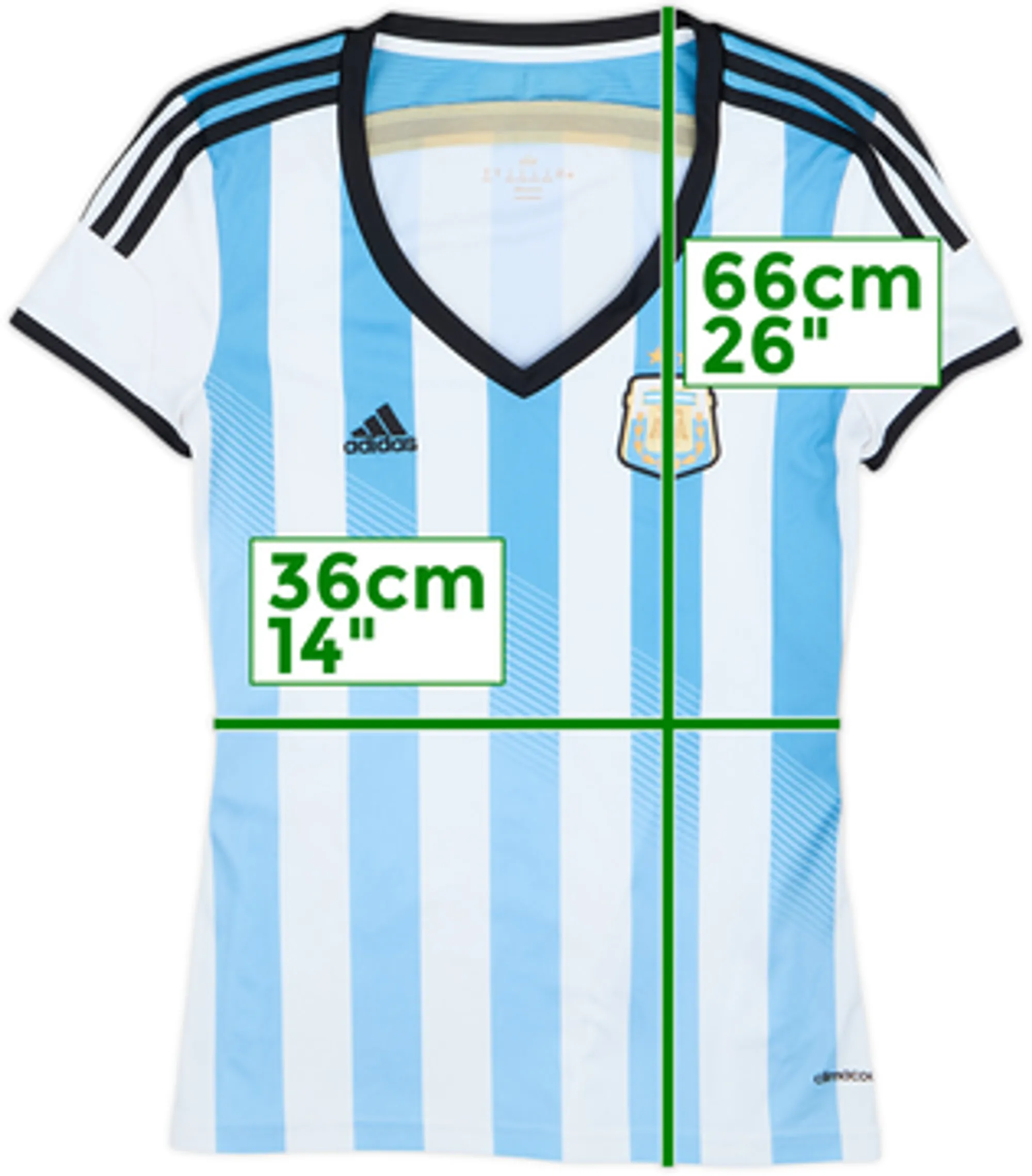 2013-15 Argentina Home Shirt - 8/10 - (Women's M)