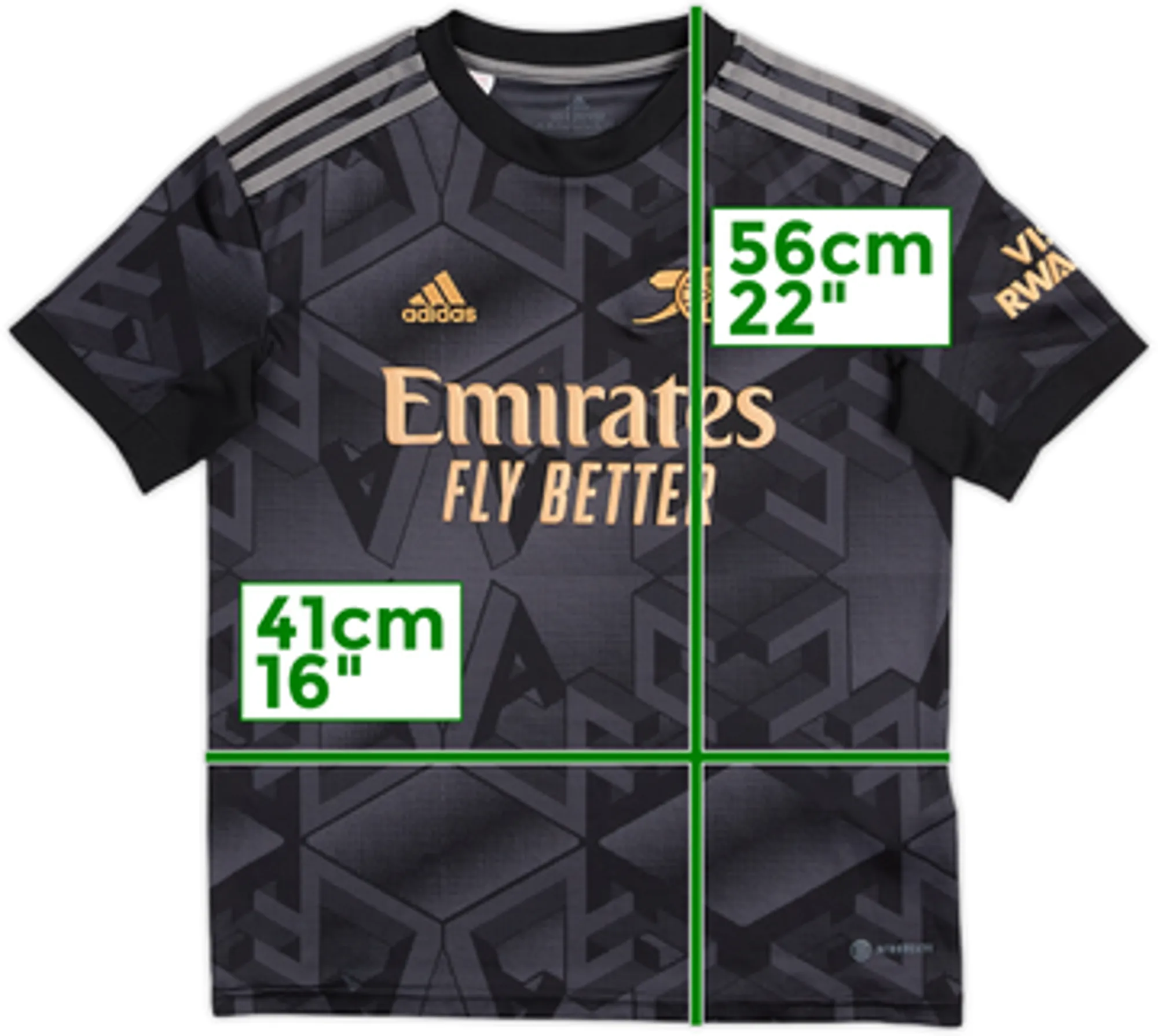 2022-23 Arsenal Away Shirt - 8/10 - (M.Boys)