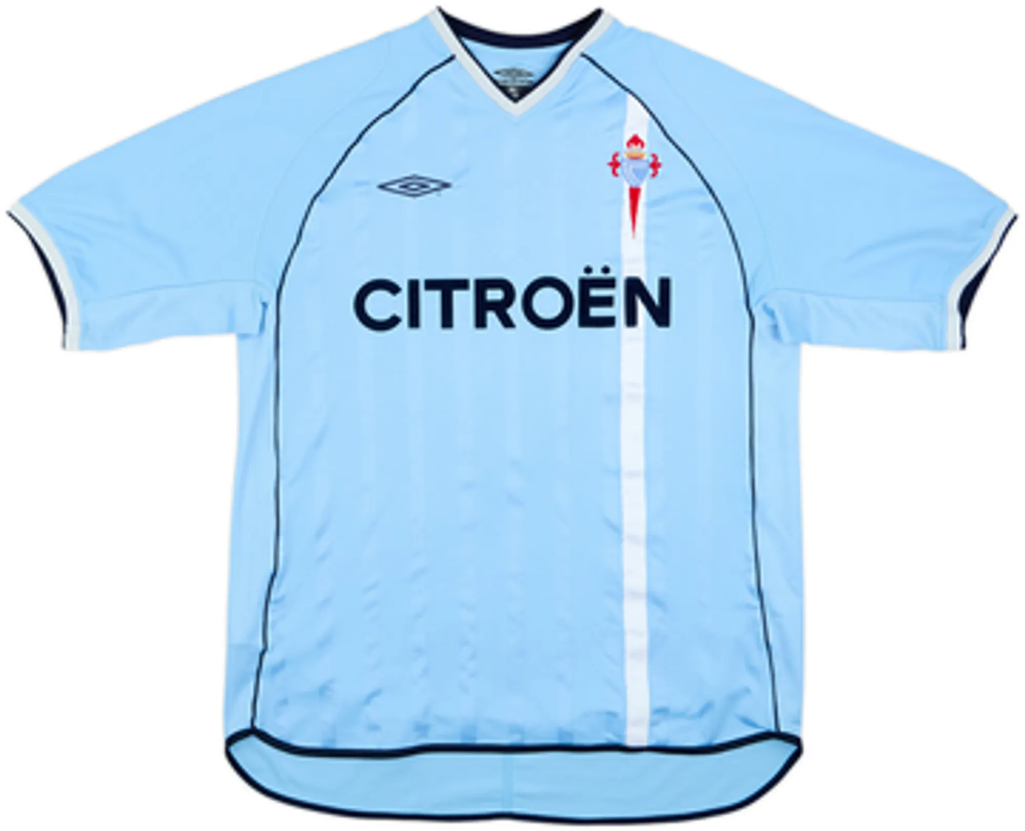 2001-02 Celta Vigo Home Shirt Gustavo Lopez #6 - 8/10 - (XL)