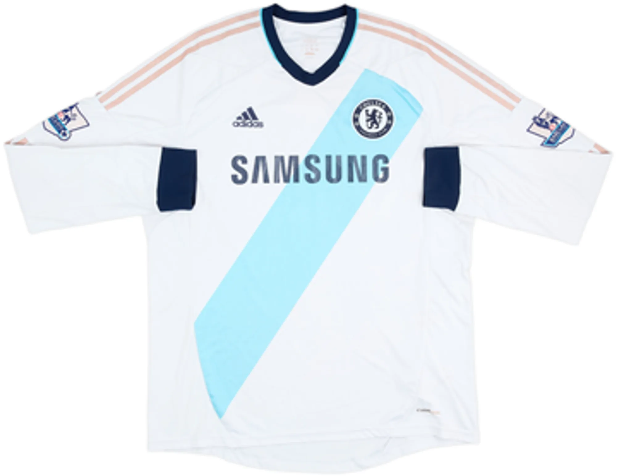2012-13 Chelsea Away L/S Shirt David Luiz #4 - 4/10 - (XL)