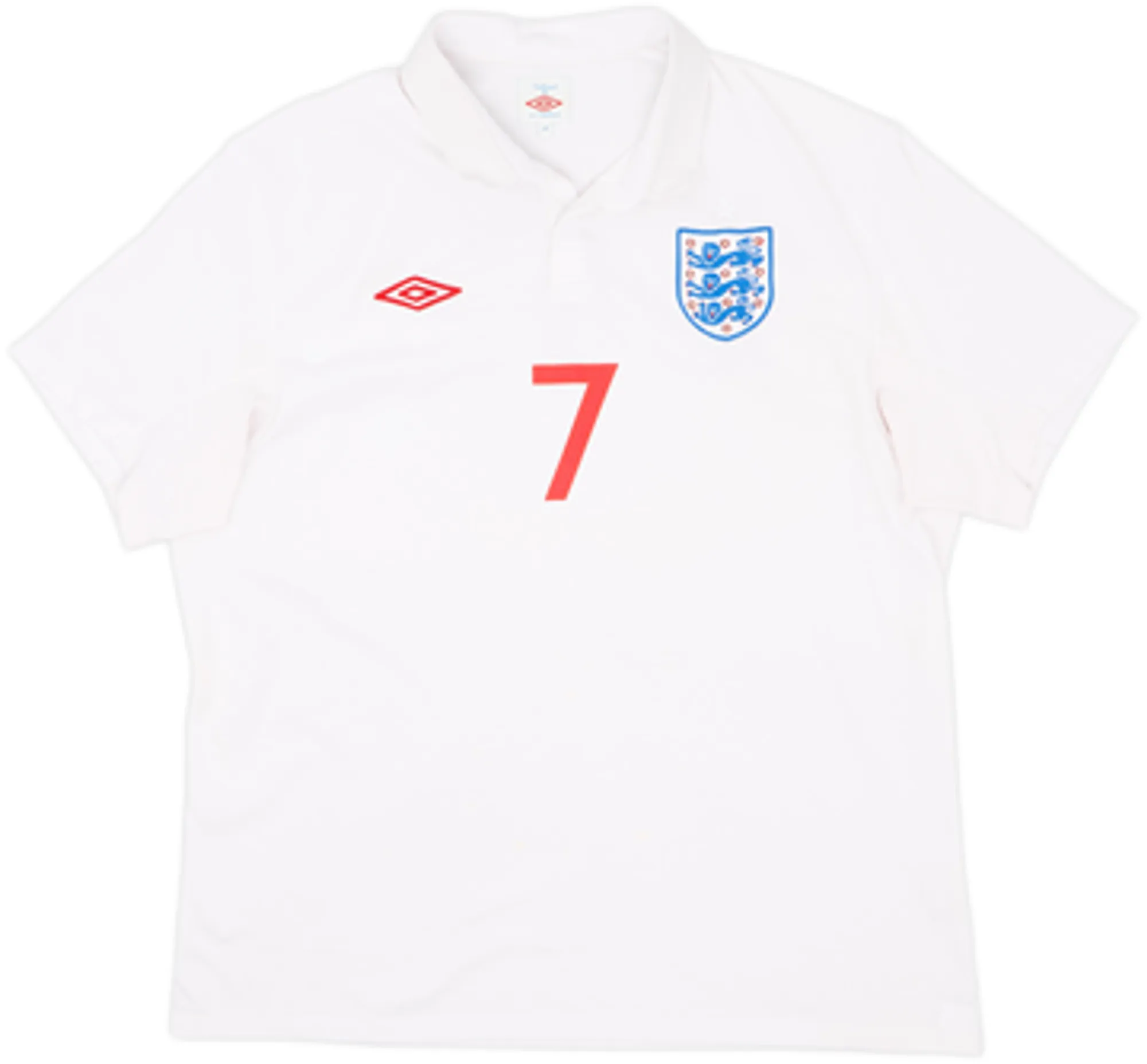 2009-10 England Home Shirt Beckham #7 - 6/10 - (XL)