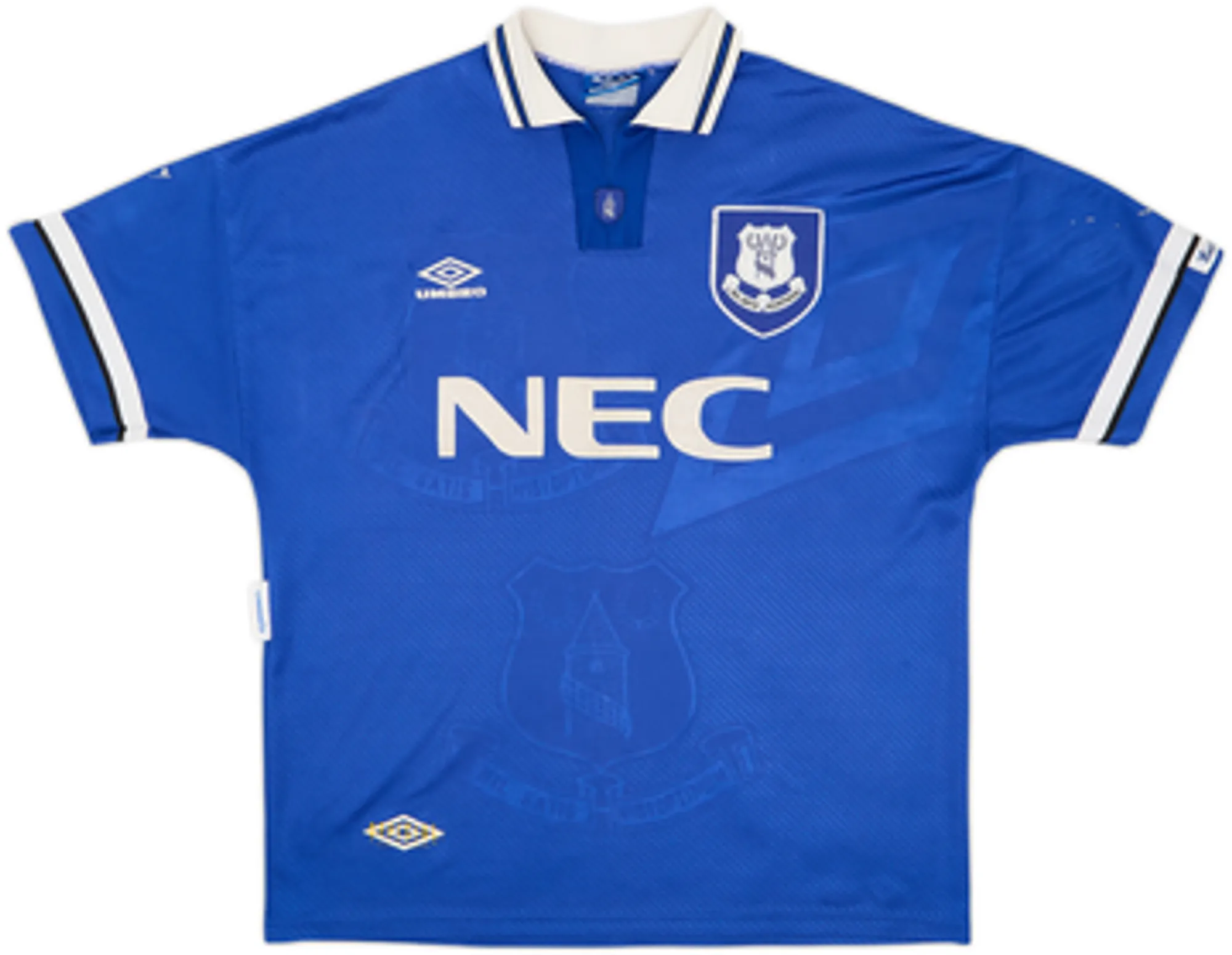 1993-95 Everton Home Shirt Stuart #8 - 6/10 - (XL)