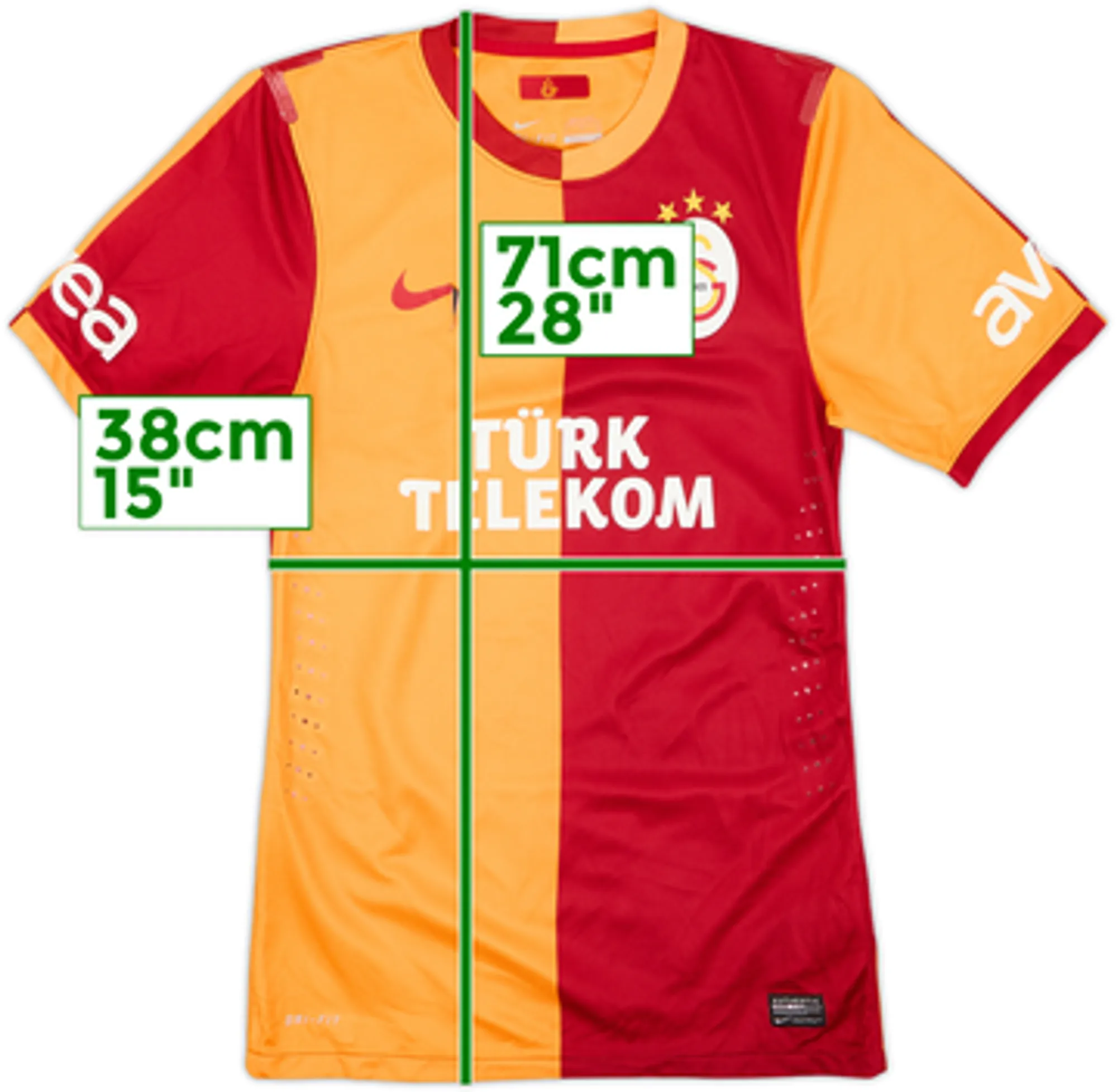 2013-14 Galatasaray Player Issue Home Shirt - 4/10 - (S)