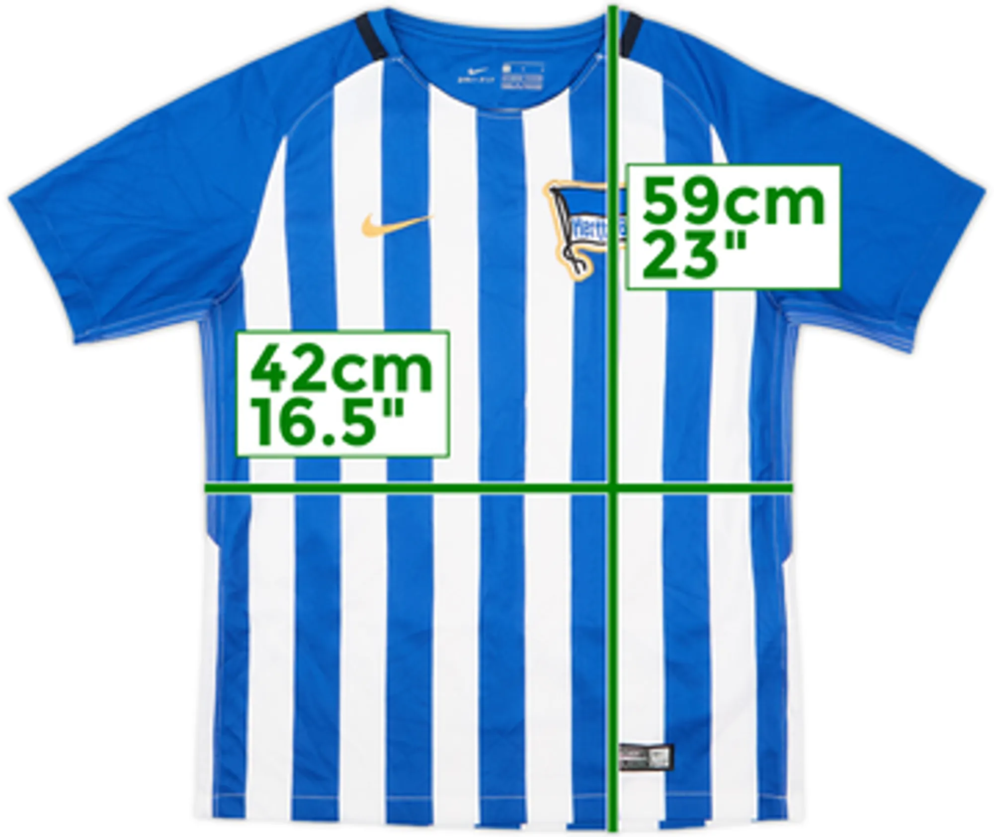2017-18 Hertha Berlin Home Shirt - 10/10 - (L.Boys)