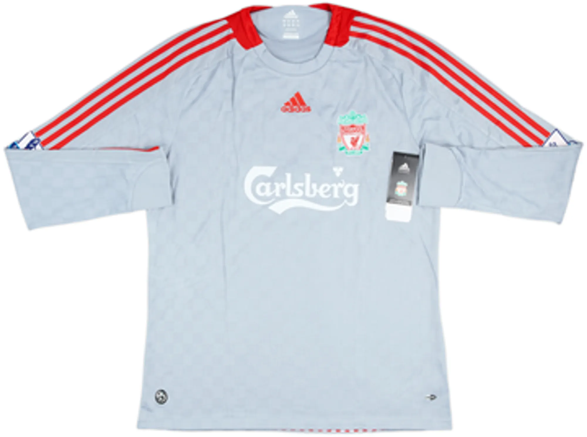 2008-09 Liverpool Away L/S Shirt Agger #5 (XL)