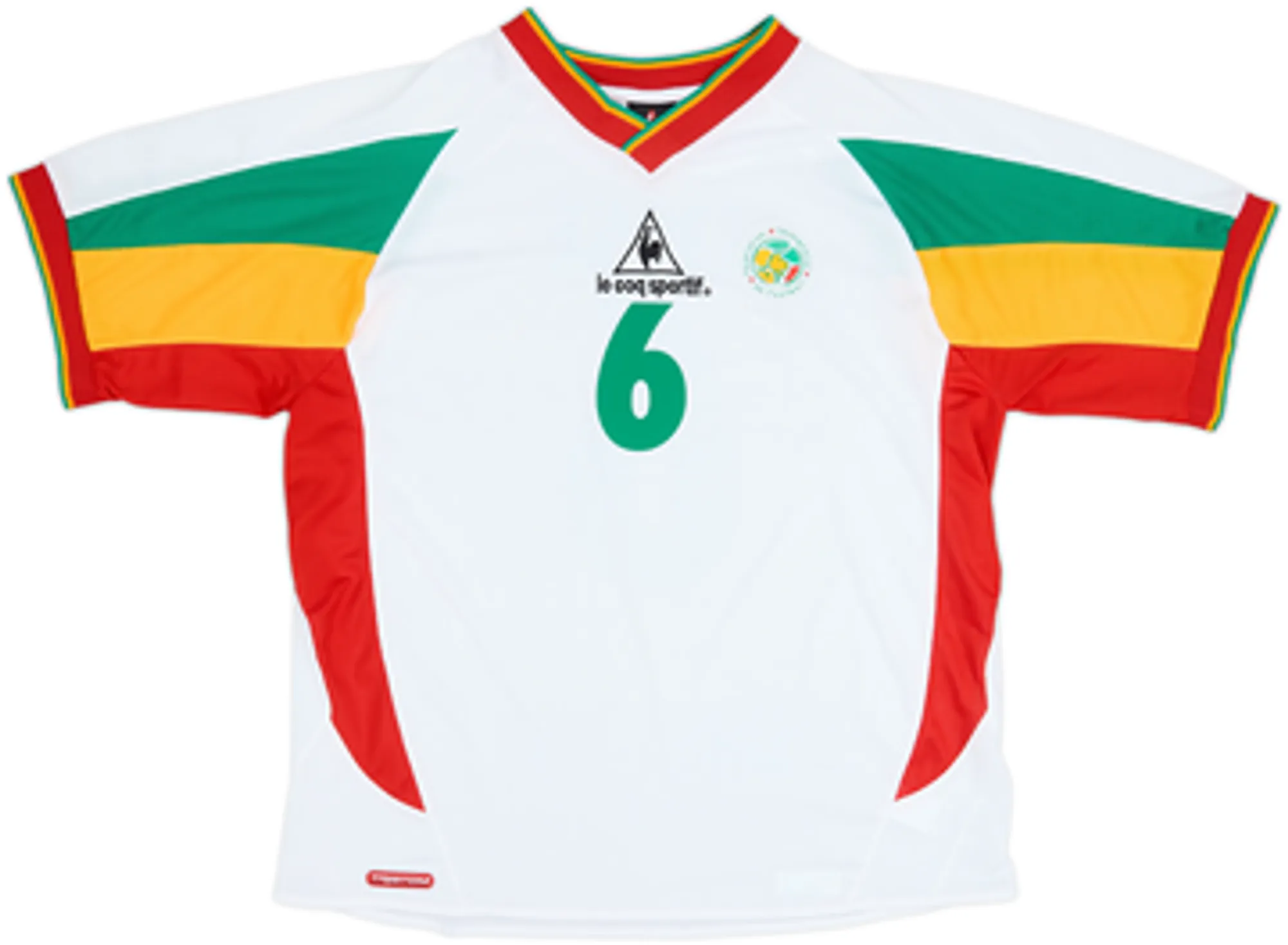 2002-04 Senegal Home Shirt Cisse #6 - 7/10 - (XL)
