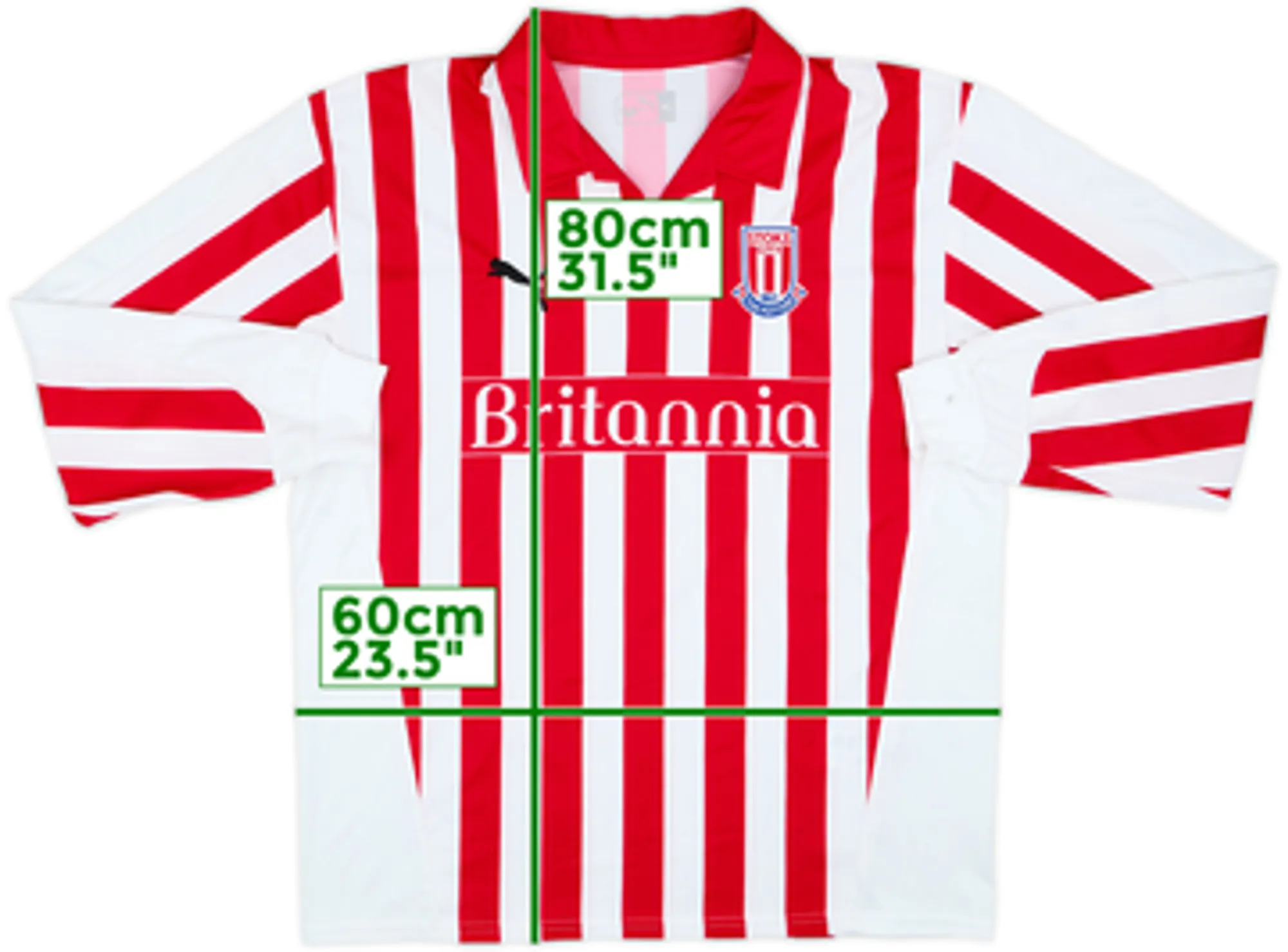 2004-05 Stoke City Home L/S Shirt - 8/10 - (XL)
