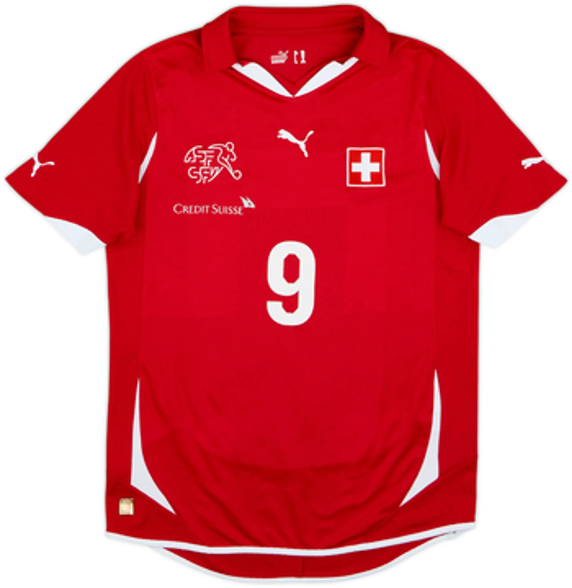 2010-11 Switzerland Home Shirt Frei #9 - 7/10 - (XL.Boys)
