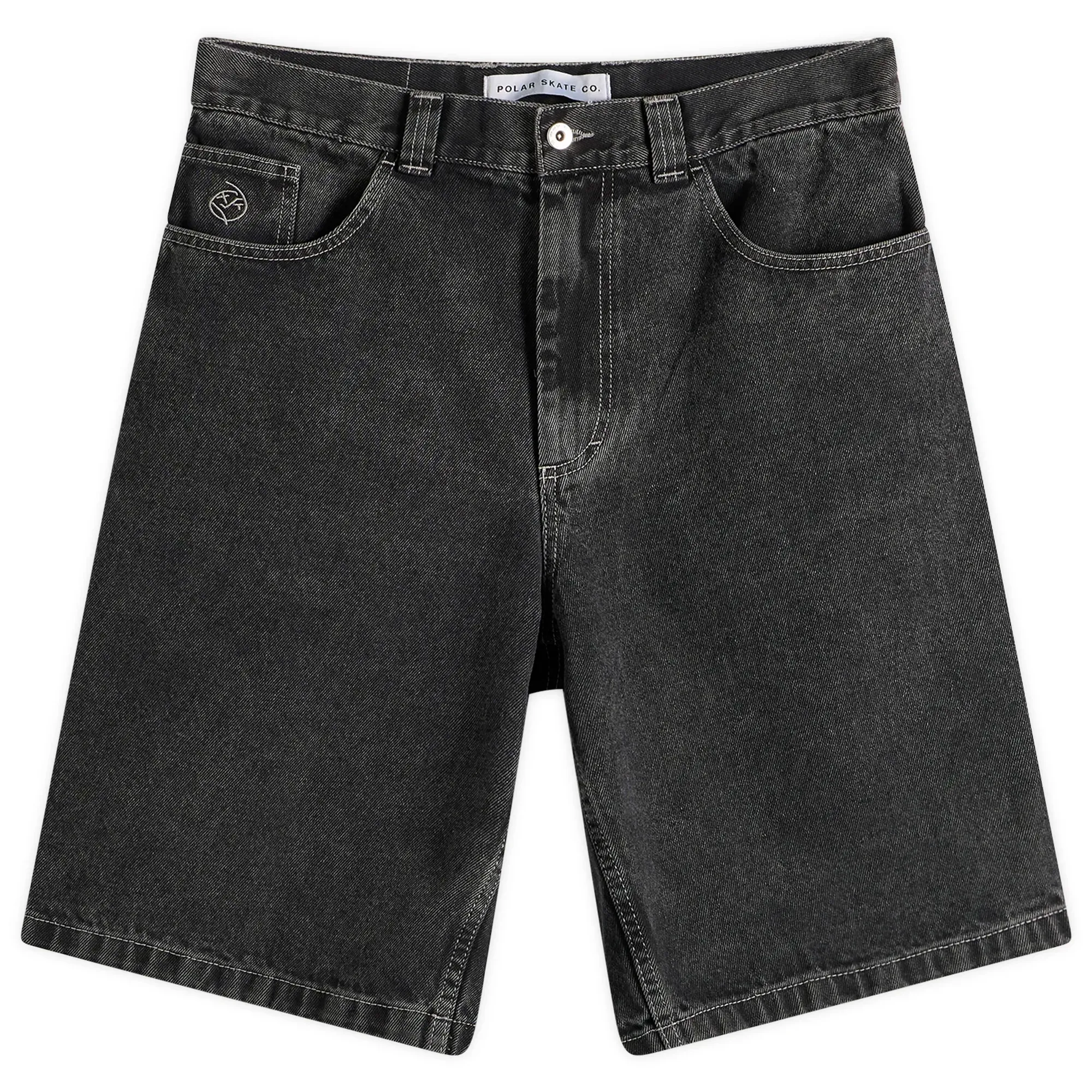 Polar Skate Co. Men's Big Boy Shorts Silver Black