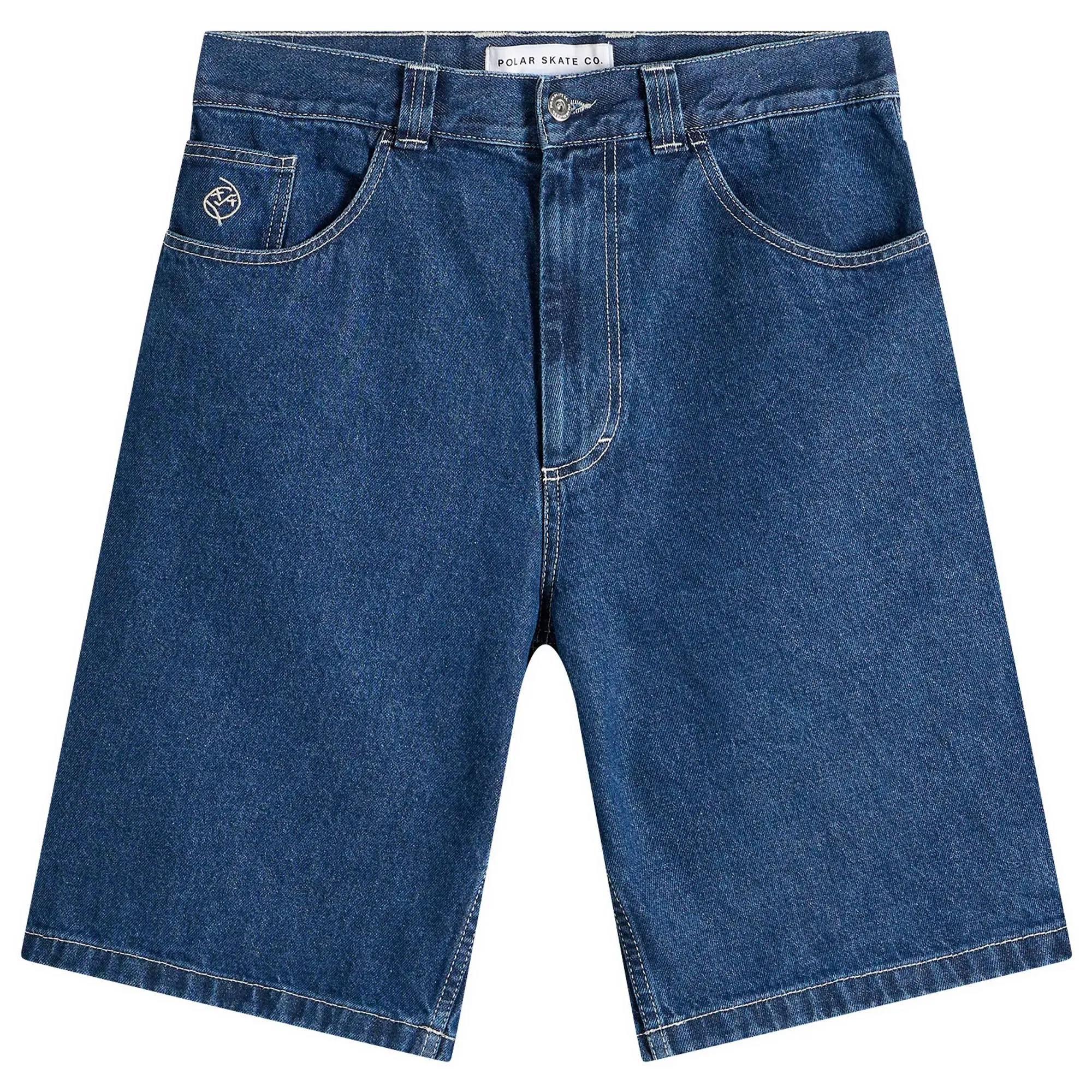 Polar Skate Co. Men's Big Boy Shorts Dark Blue/White