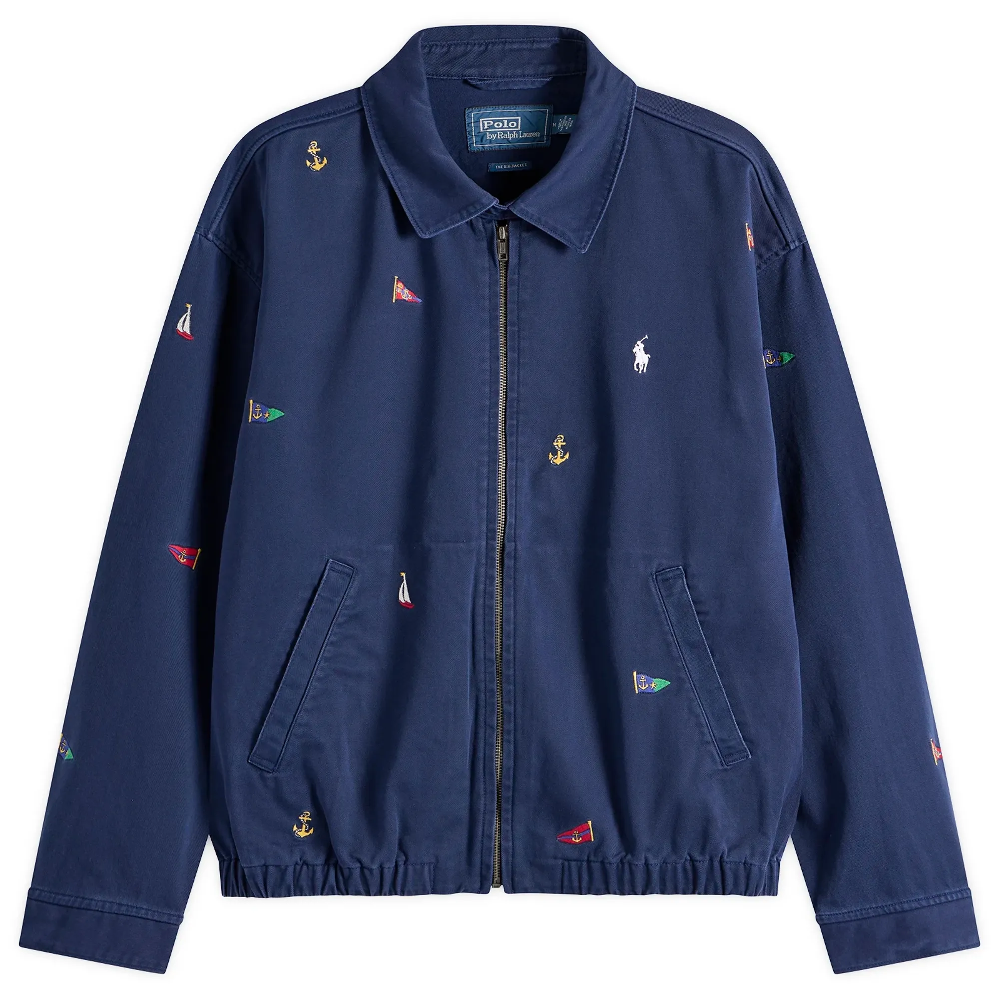 Polo Ralph Lauren Men's Flag Windbreaker Jacket Navy