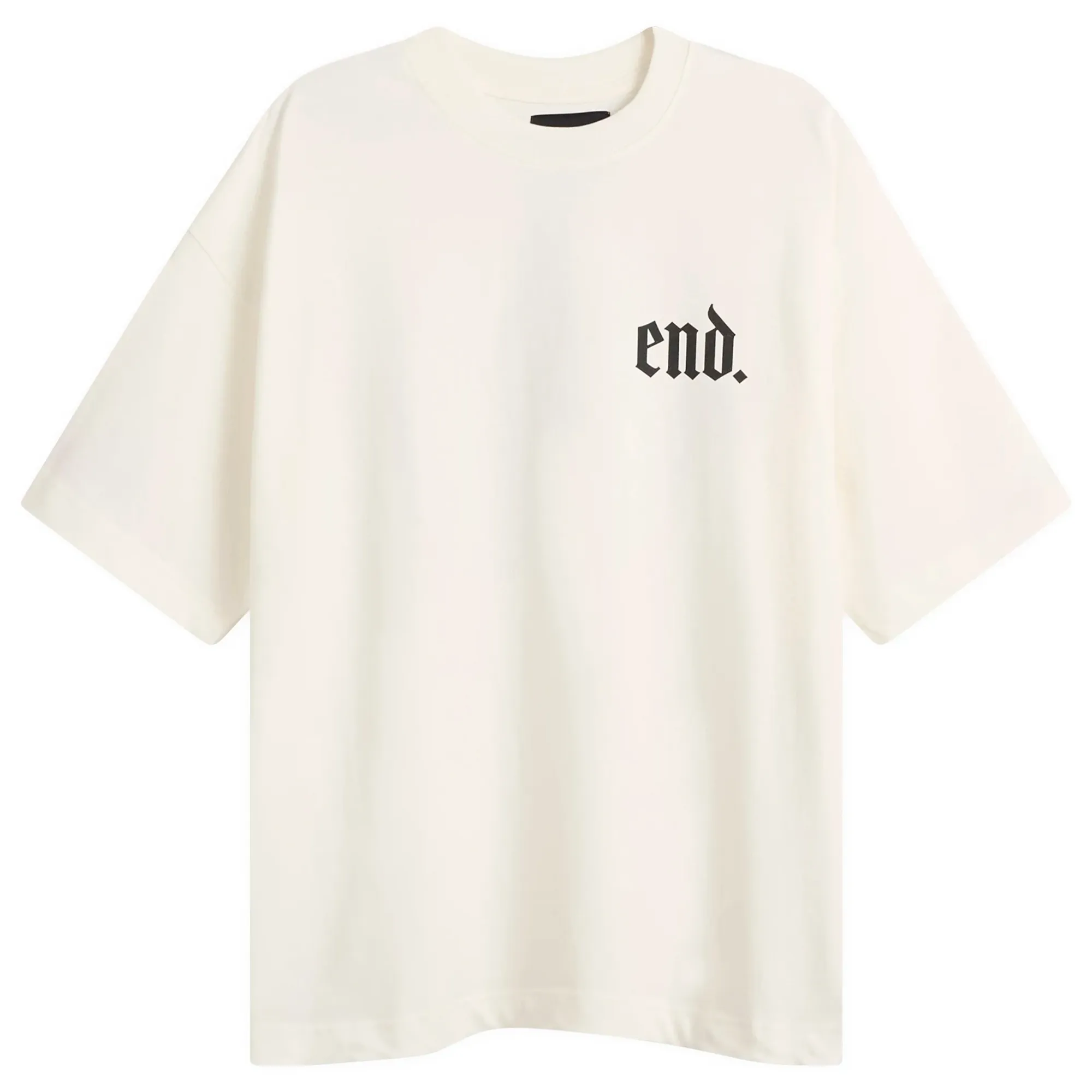 END. Gargoyle Head T-Shirt Ecru