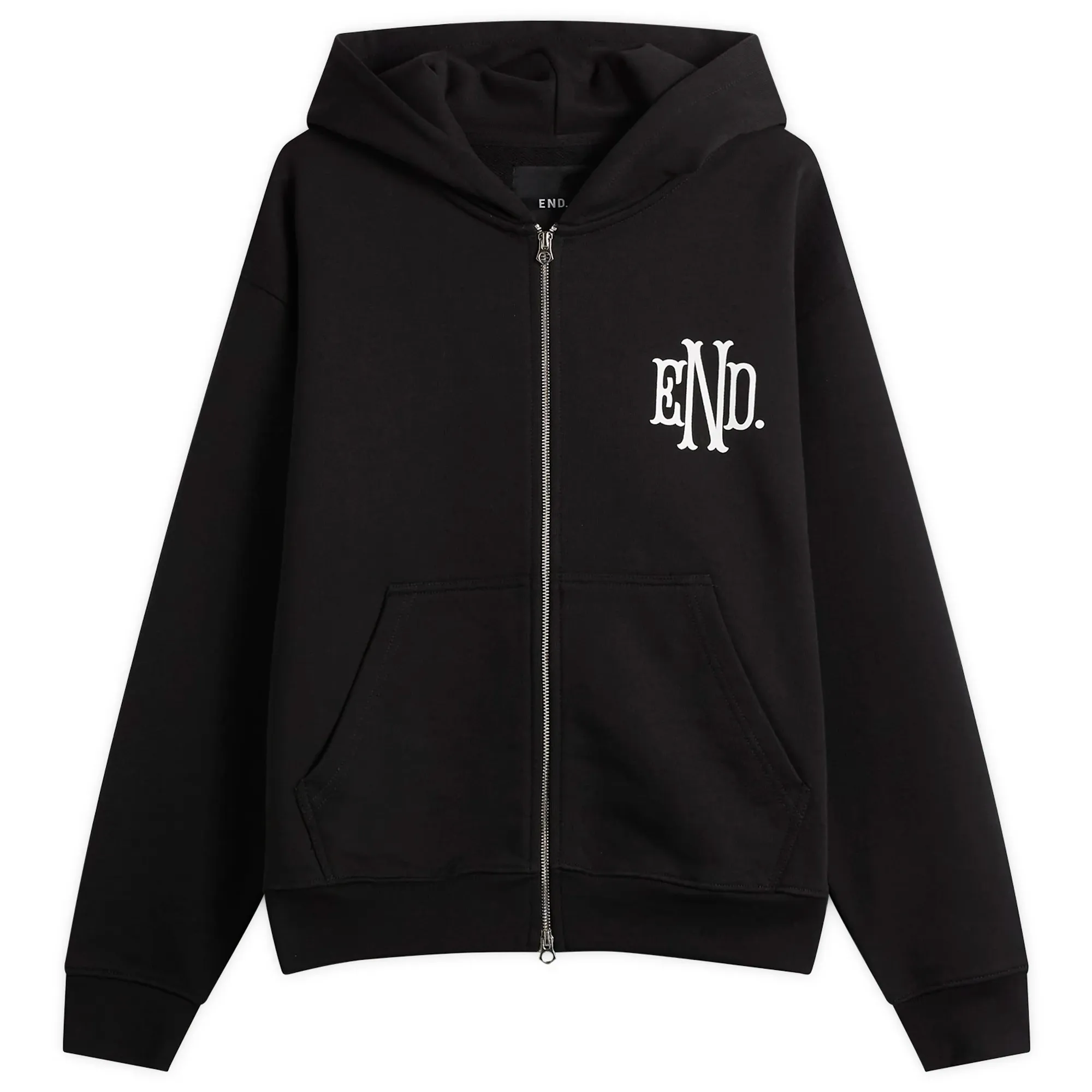END. Gargoyle Chaser Zip Hoodie Black