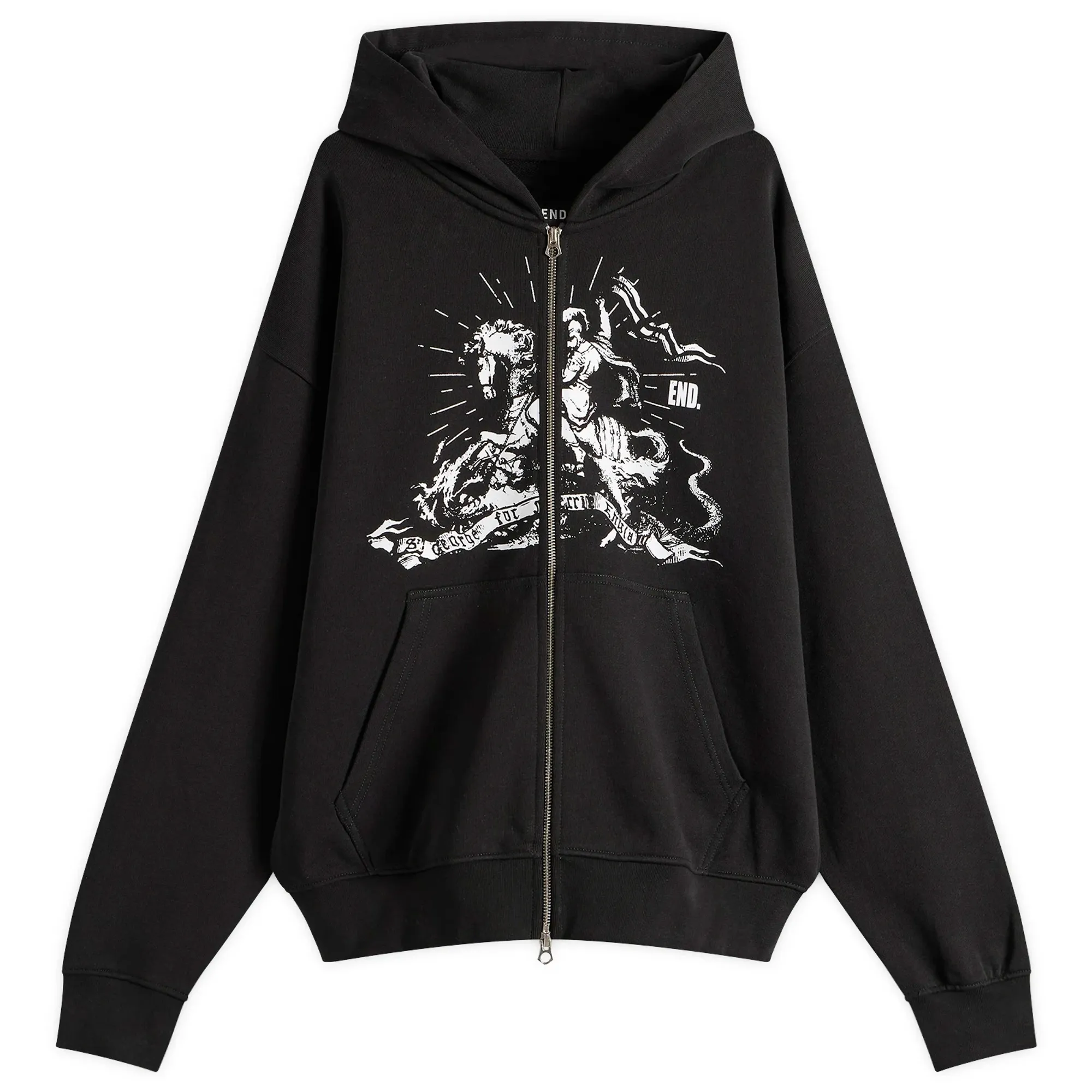 END. Soho Zip Hoodie Black