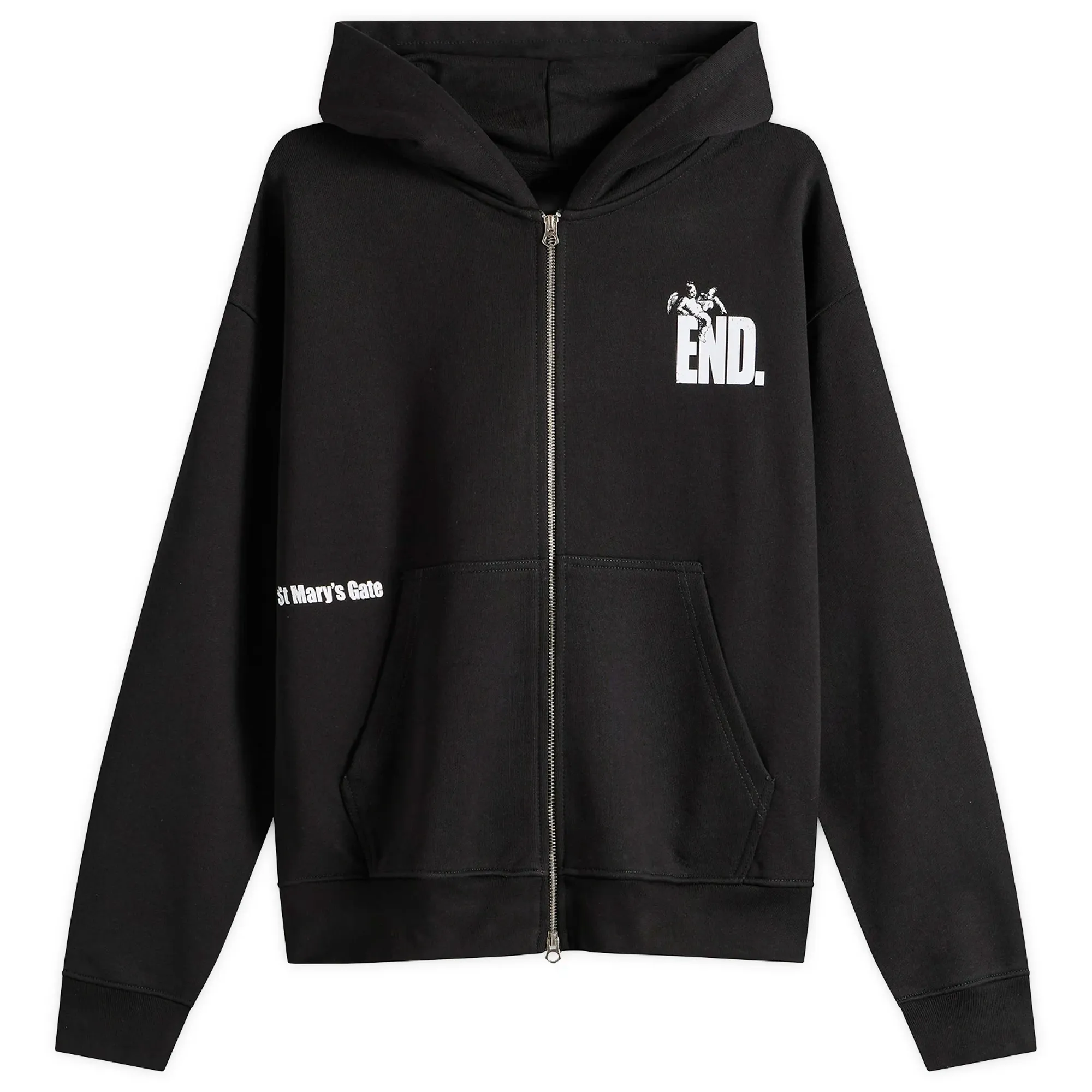 END. Manchester Zip Hoodie Black