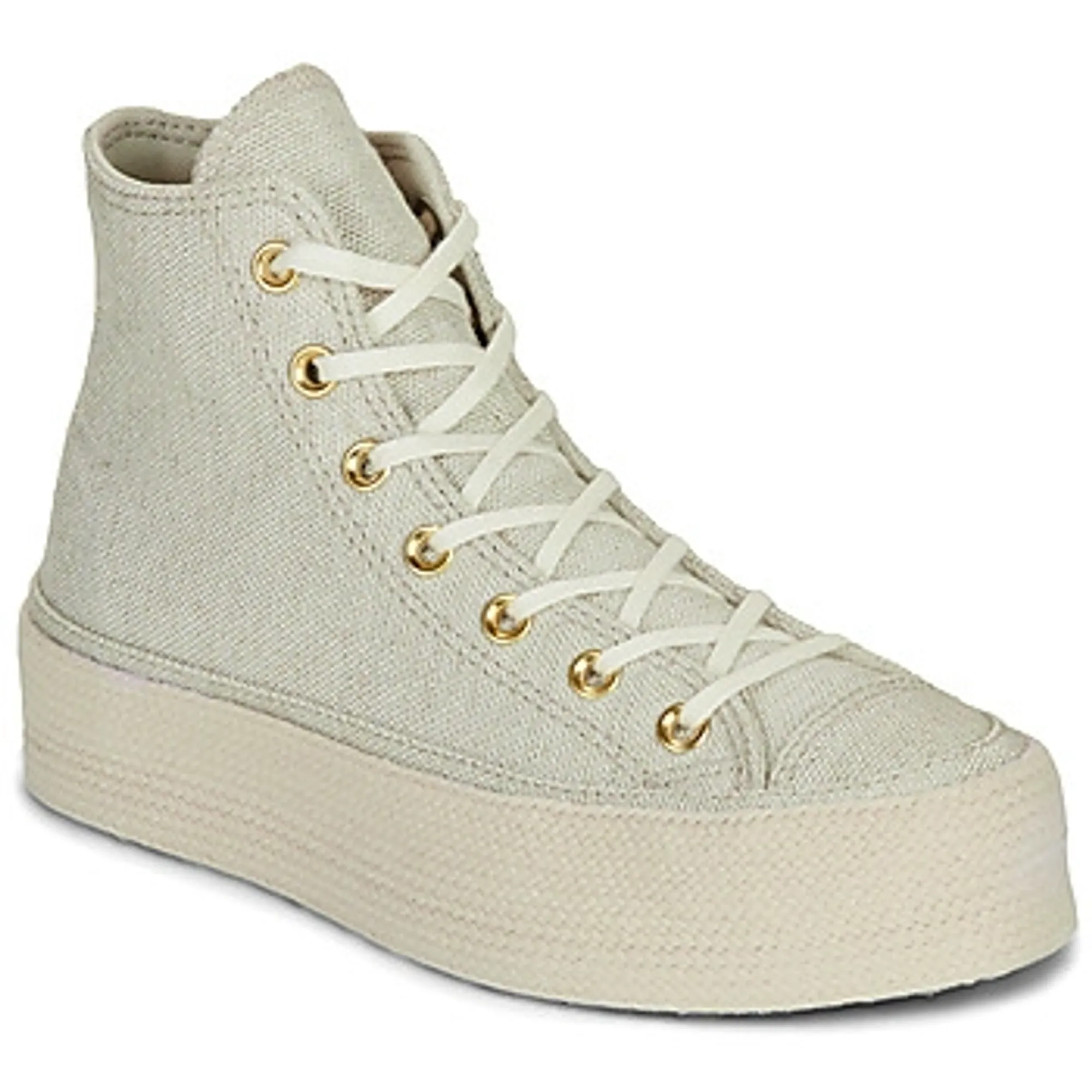 Converse Chuck Taylor All Star Lift Espadrille women's Shoes (High-top Trainers) in Beige