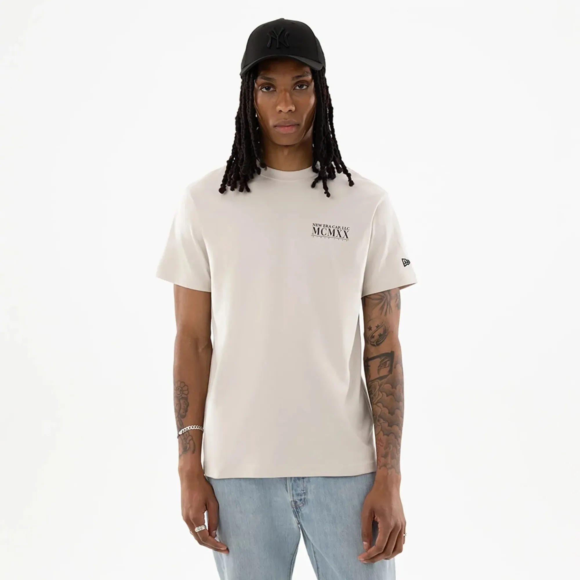 New Era Heritage Cream T-Shirt adult unisex