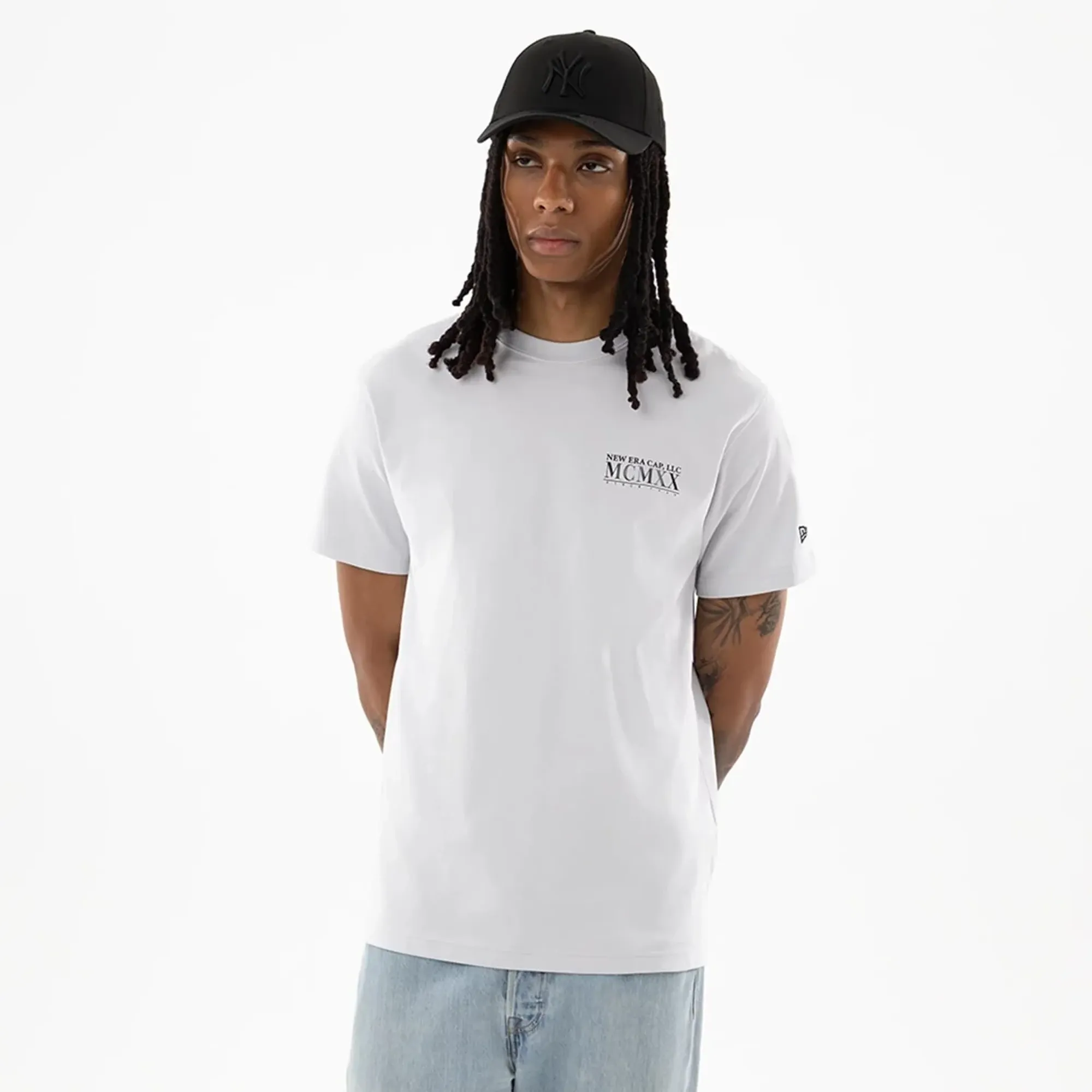 New Era Heritage White T-Shirt adult unisex