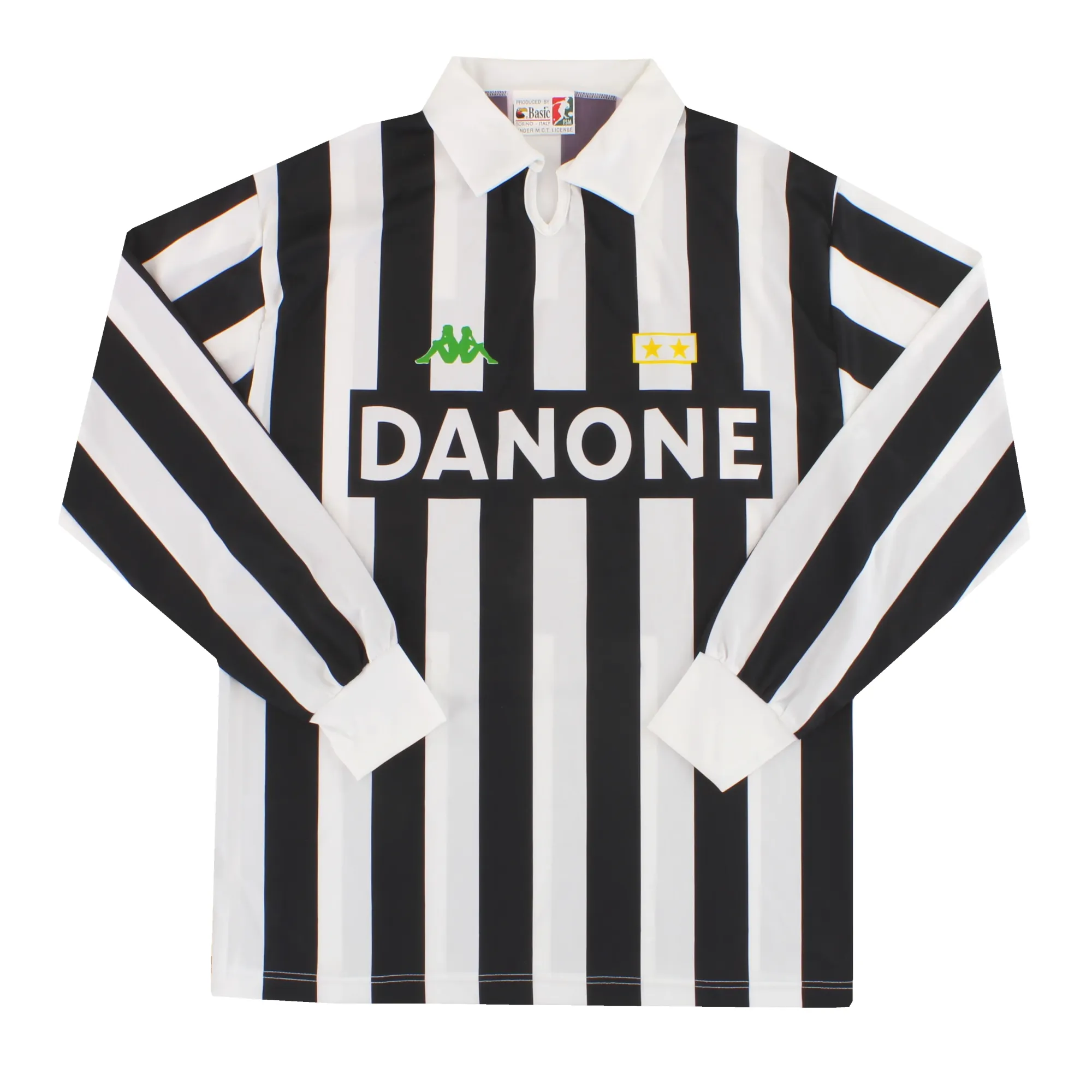 1992-94 Juventus Kappa Basic Home Shirt L/S *Mint* L - Juventus / Mint