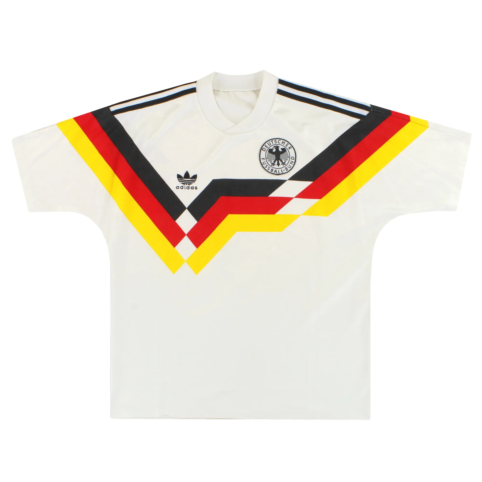 1990-92 West Germany adidas Home Shirt L - Germany / Excellent