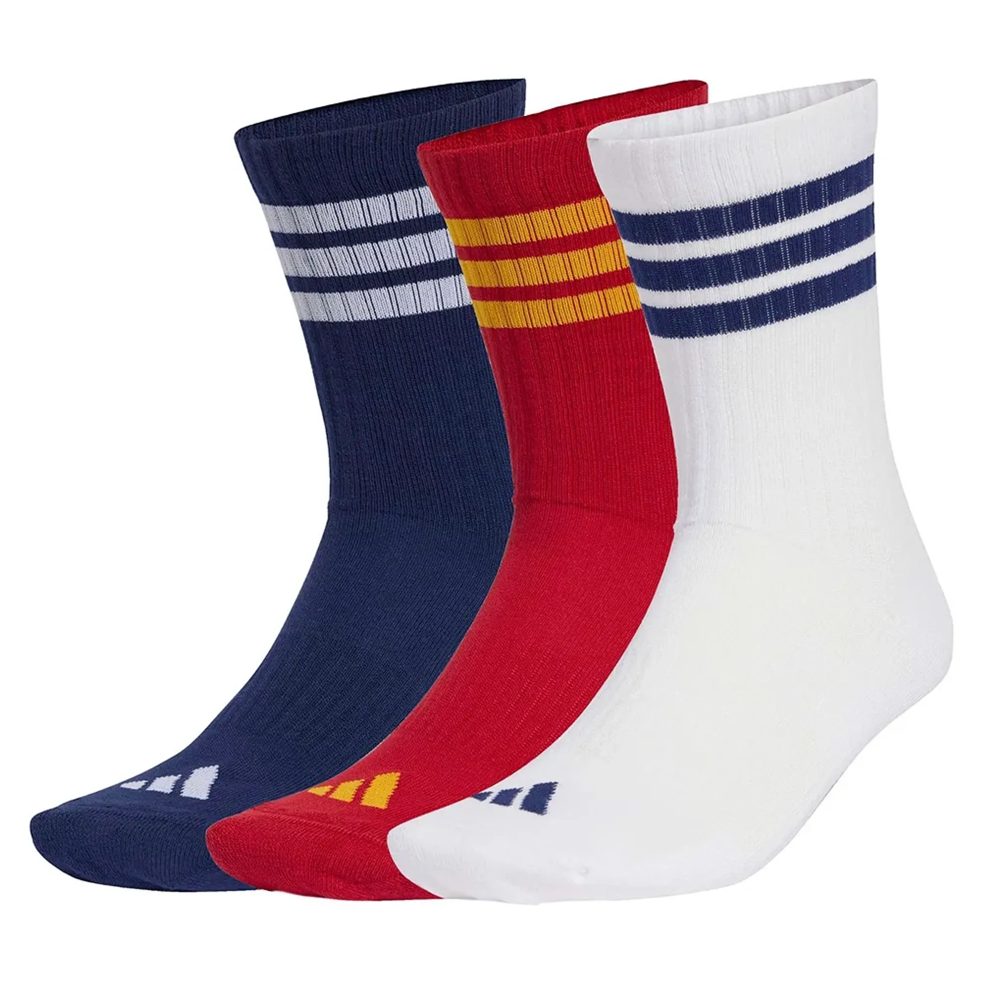 Adidas 3 Stripes Cushioned Sportswear Crew Socks 3 Units