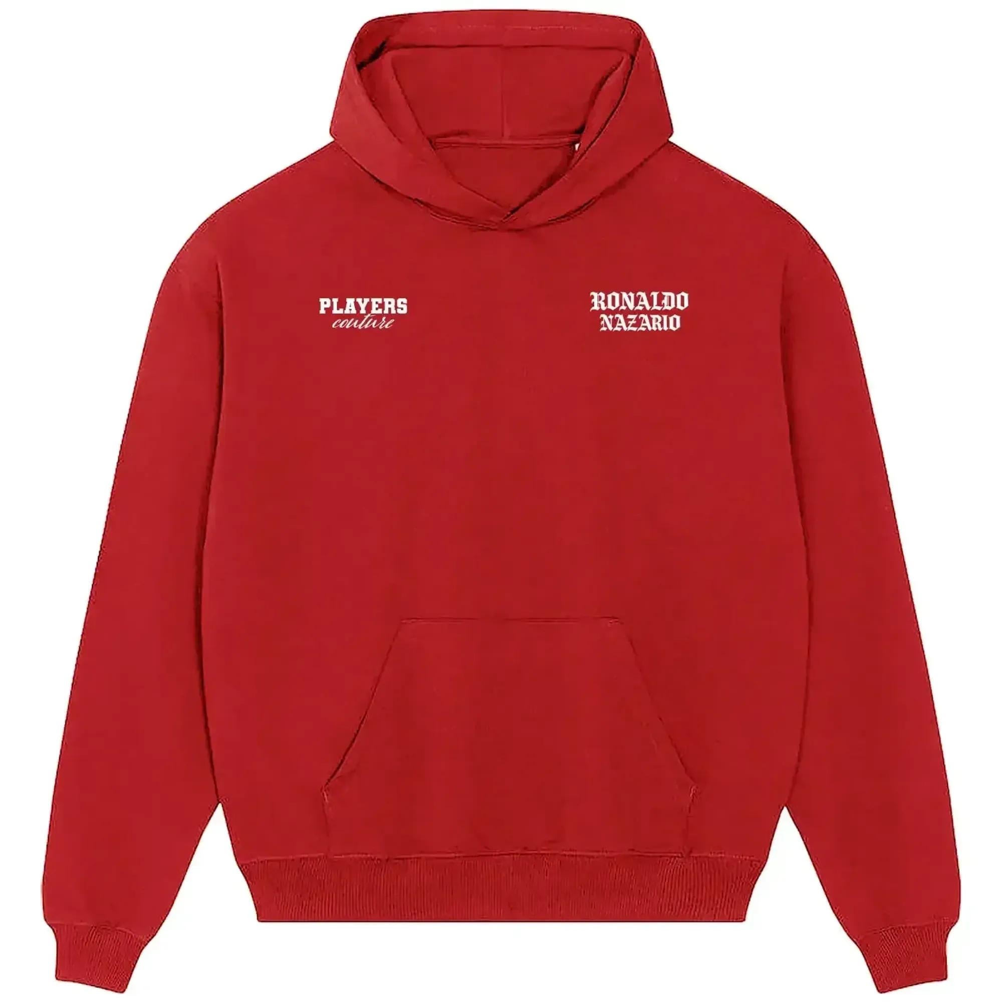 Ronaldo Nazario Logo Men's Hoodie - Red