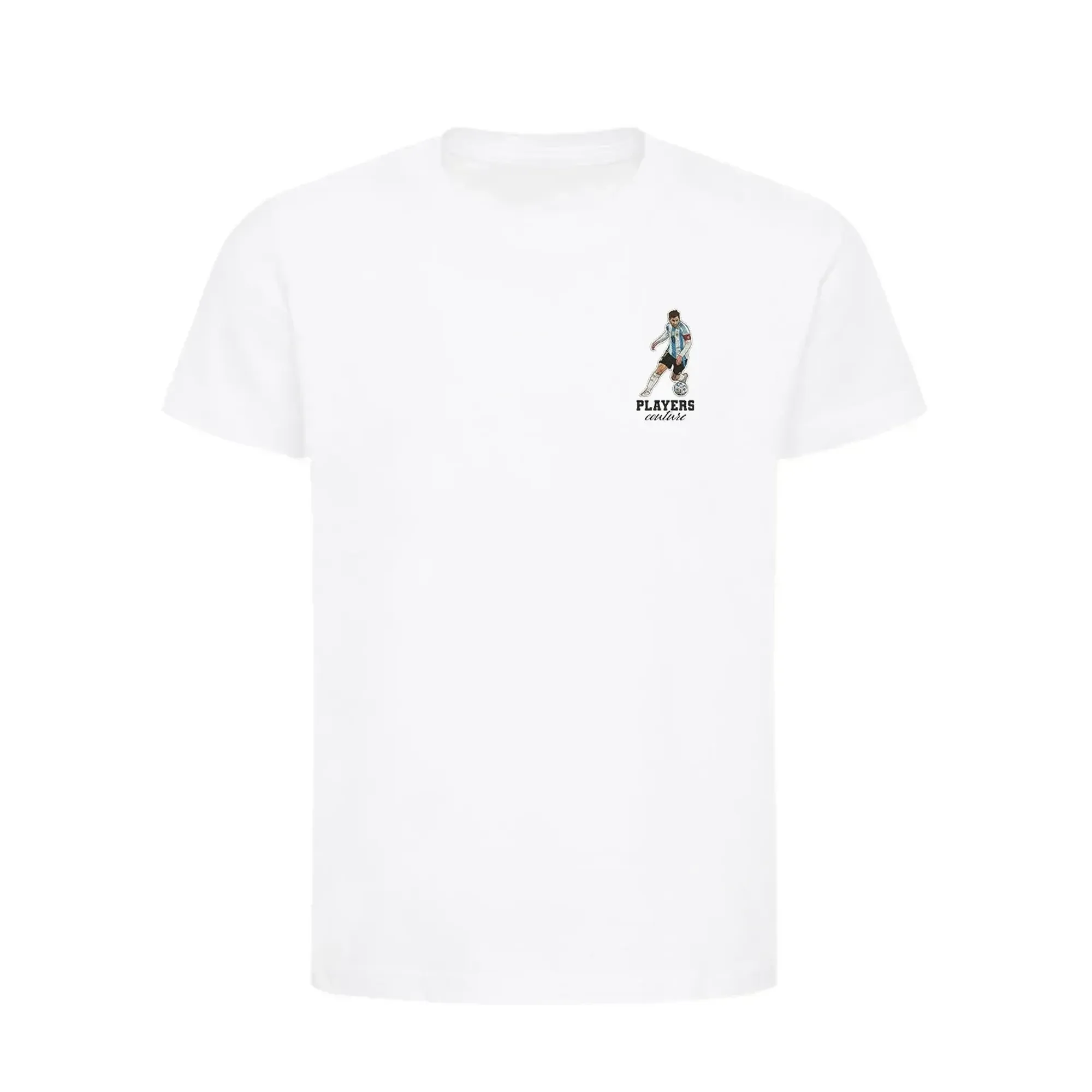 Lionel Messi Dribble Badge Men's T-Shirt - White