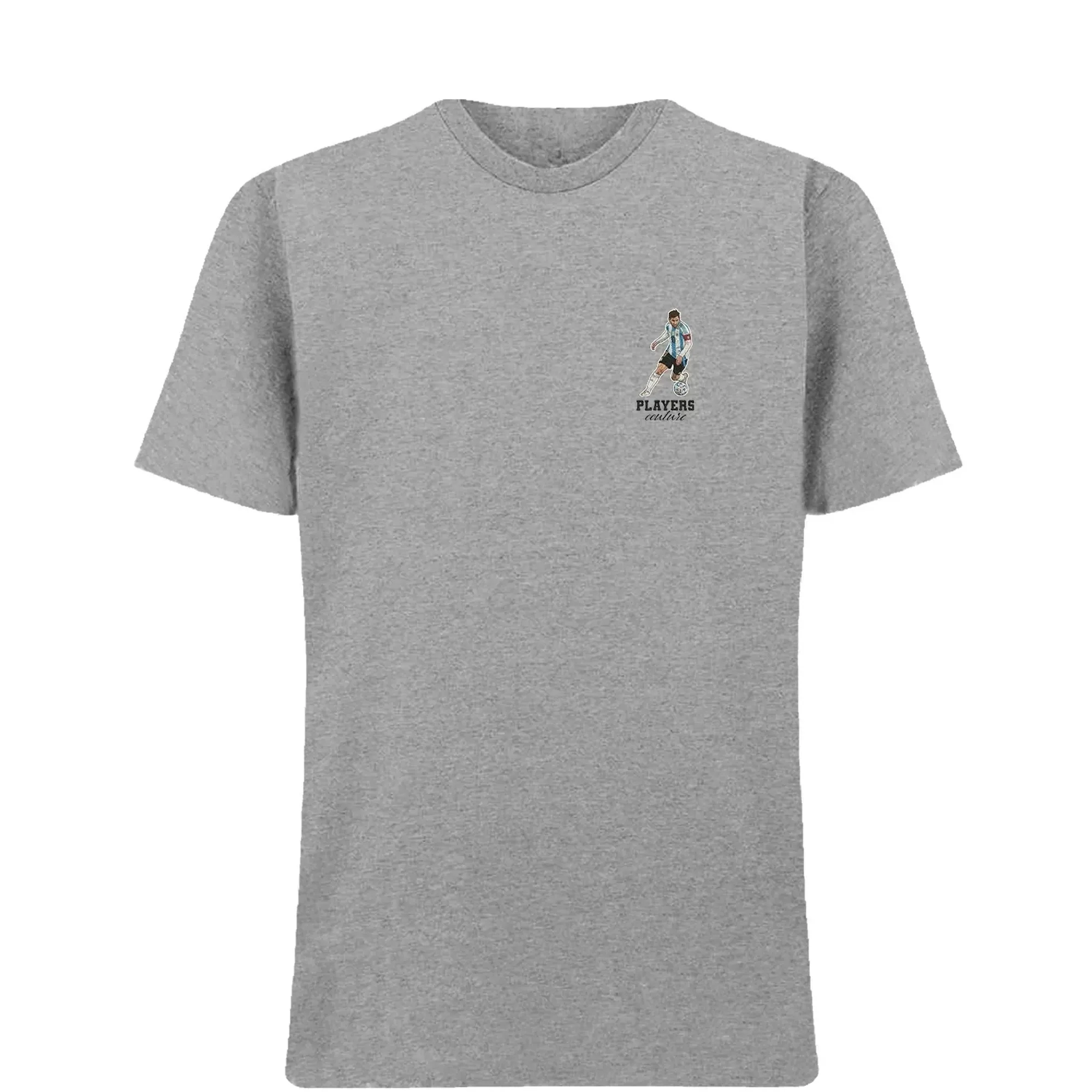 Lionel Messi Dribble Badge Men's T-Shirt - Gray