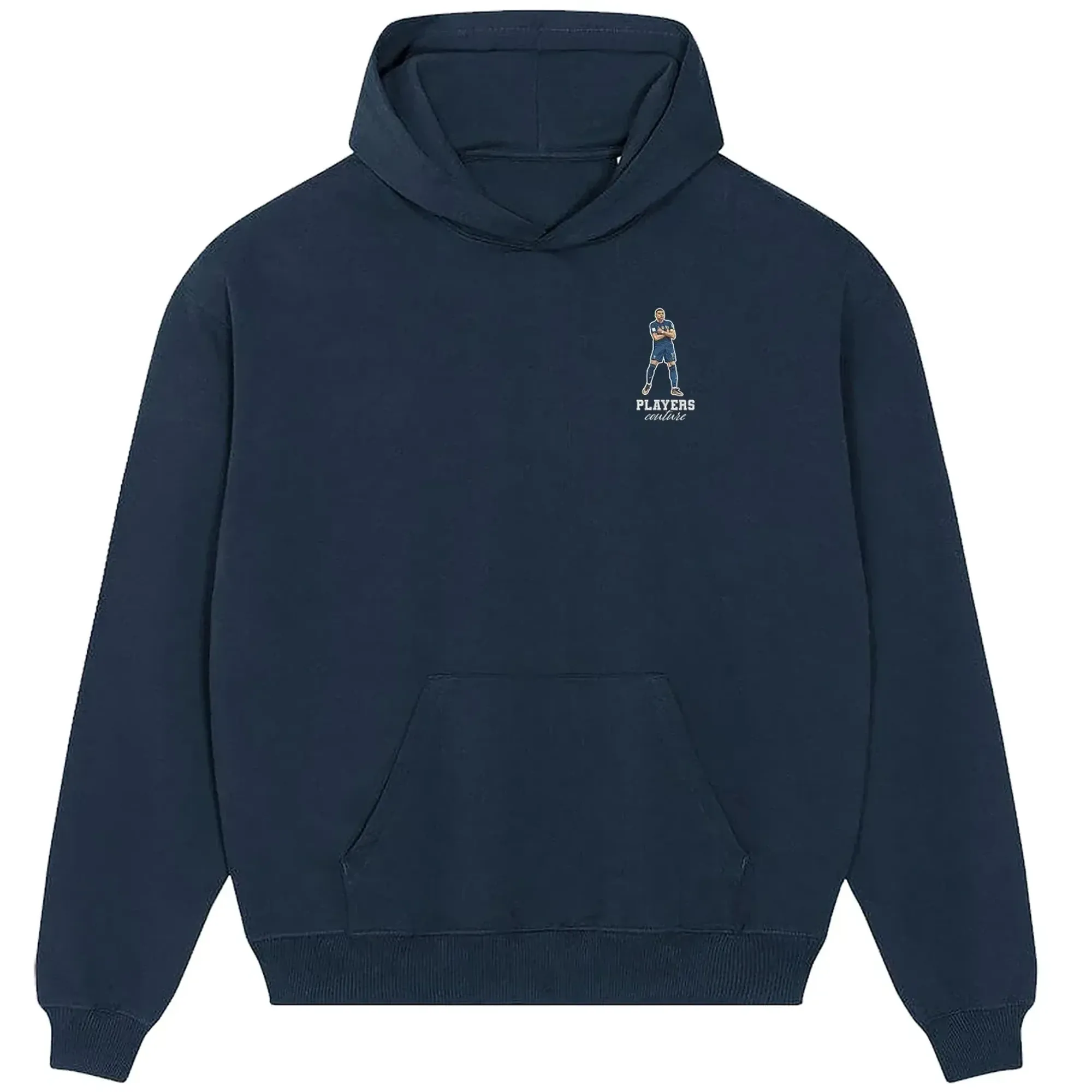 Kylian Mbappe Badge Men's Hoodie - Navy
