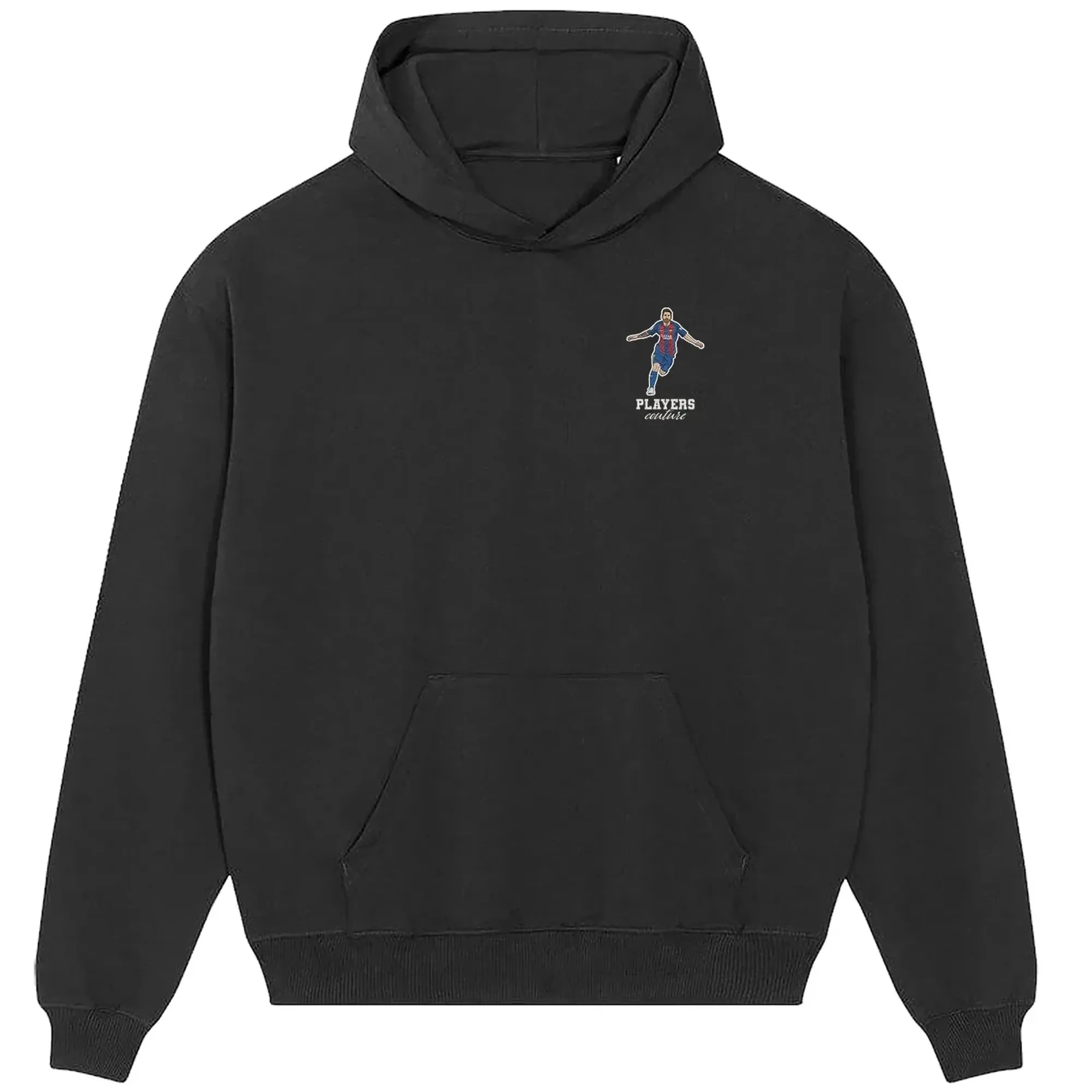 Lionel Messi Barcelona Badge Men's Hoodie - Black