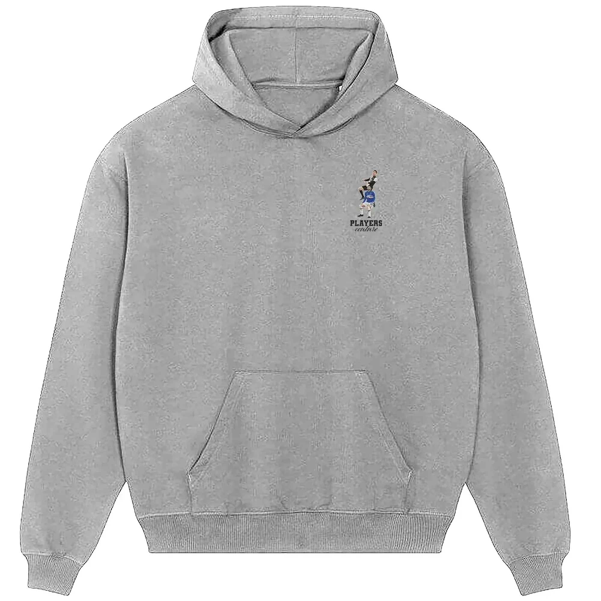 Ronaldo Header Badge Men's Hoodie - Gray