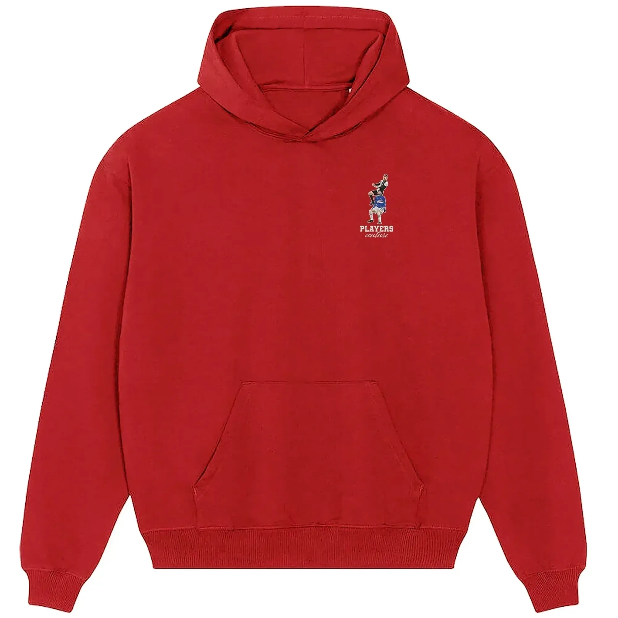 Ronaldo Header Badge Men's Hoodie - Red