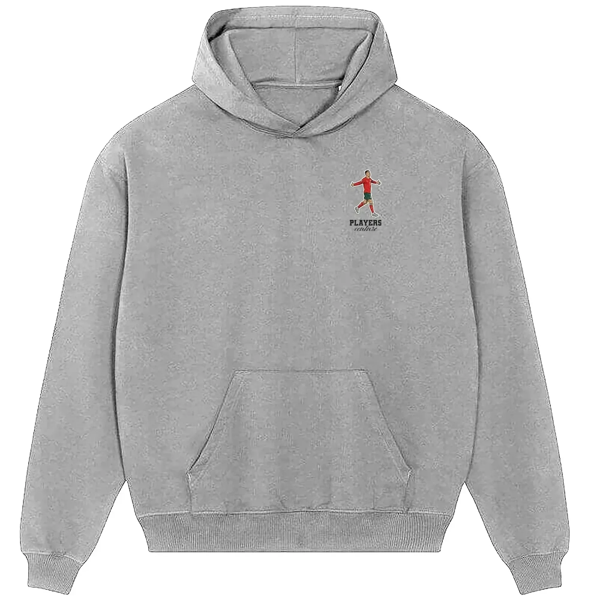 Ronaldo Portugal Badge Men's Hoodie - Gray