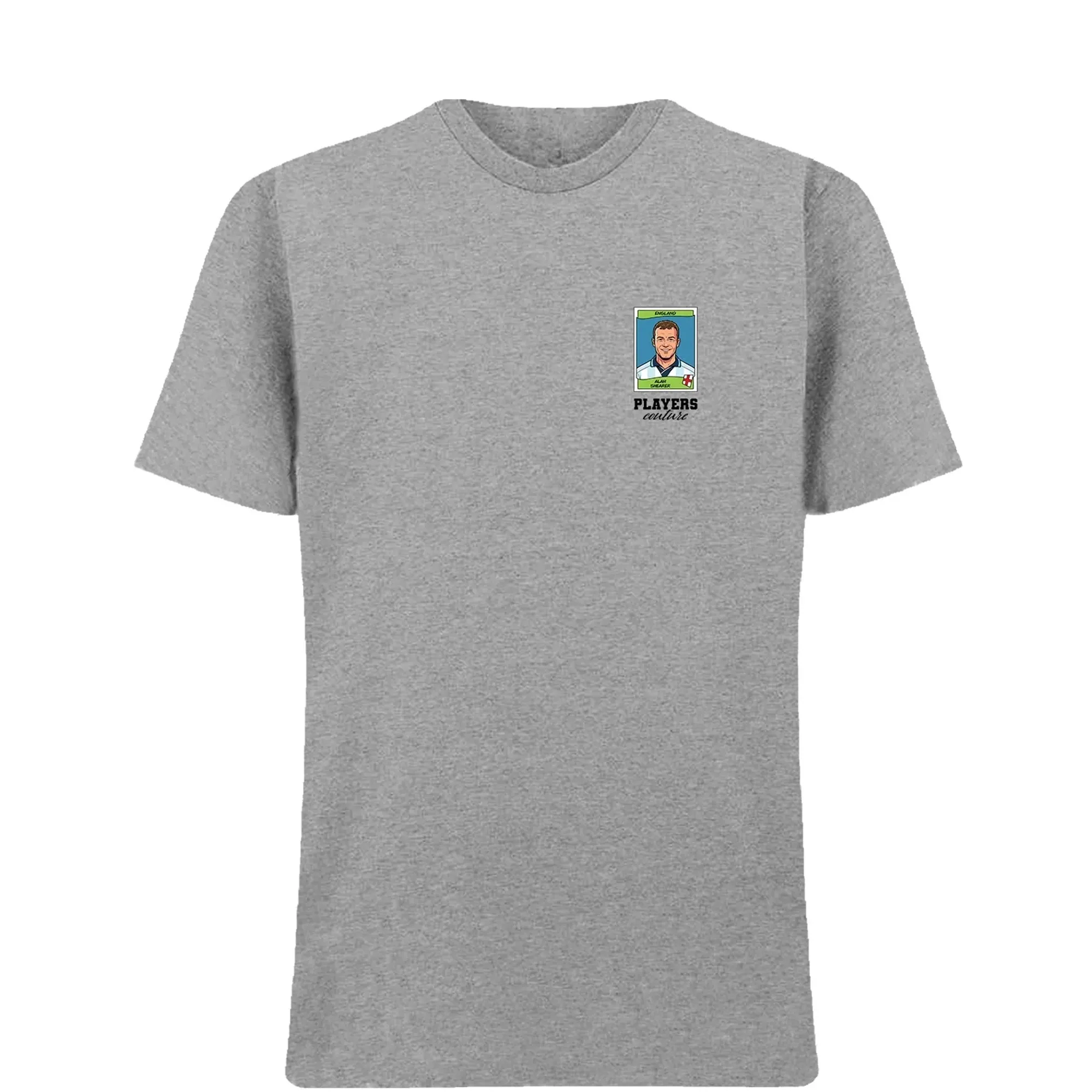 Alan Shearer World Cup Sticker Men's T-Shirt - Gray