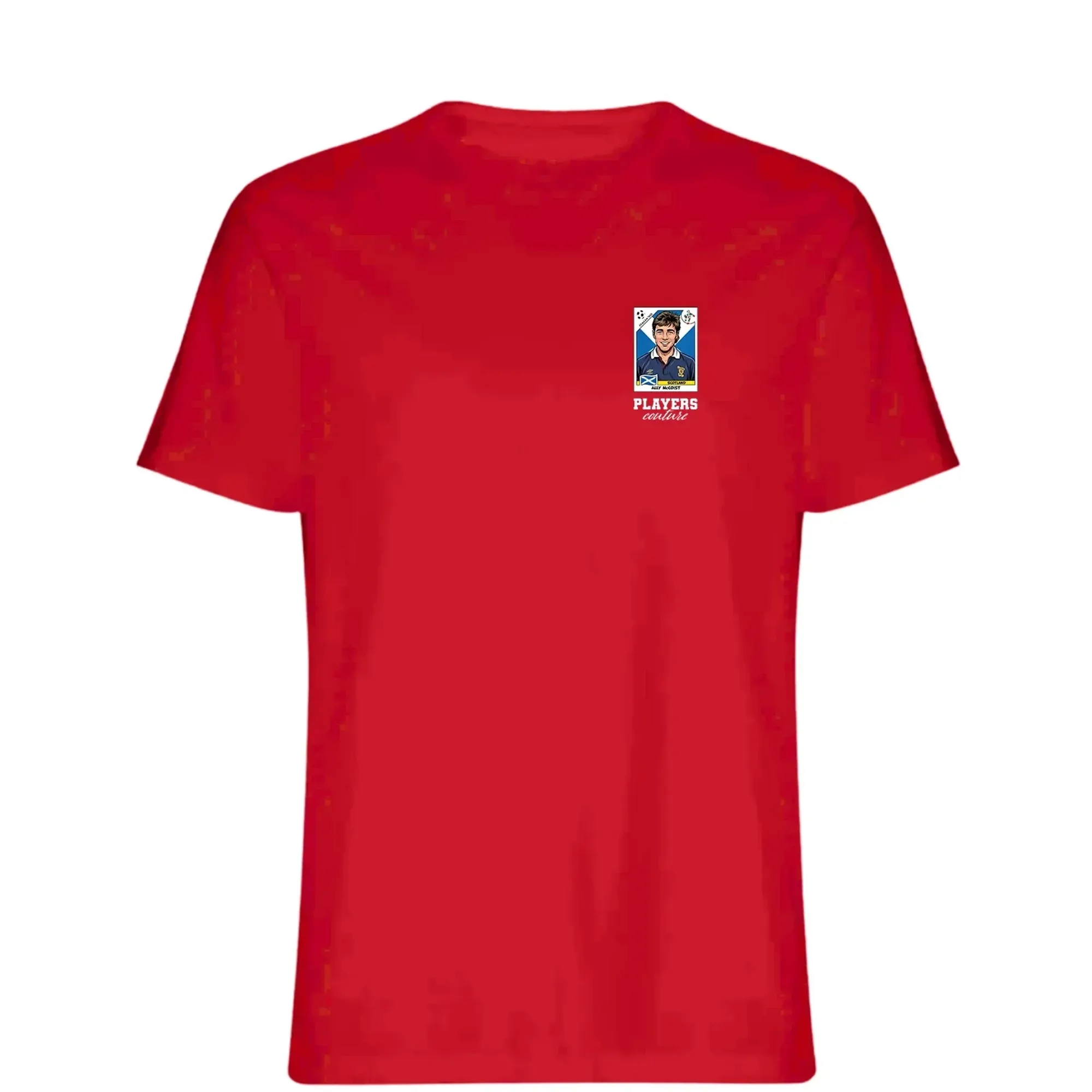 Ally McCoist World Cup Sticker Men's T-Shirt - Red