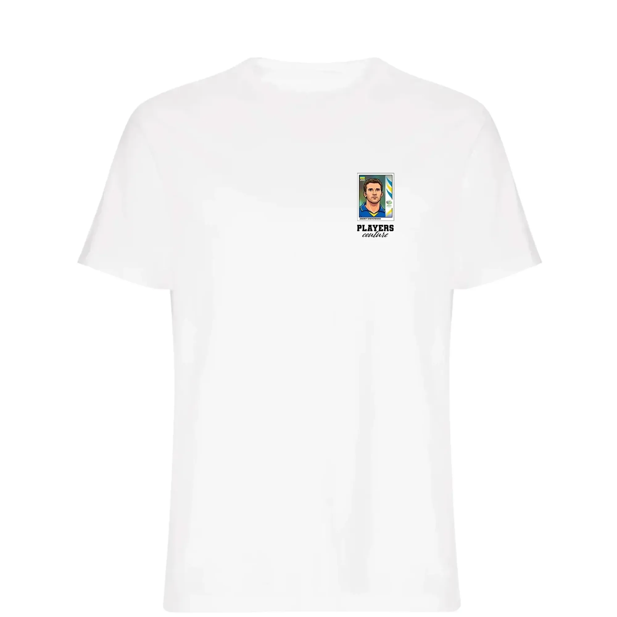Andriy Shevchenko World Cup Sticker Men's T-Shirt - White