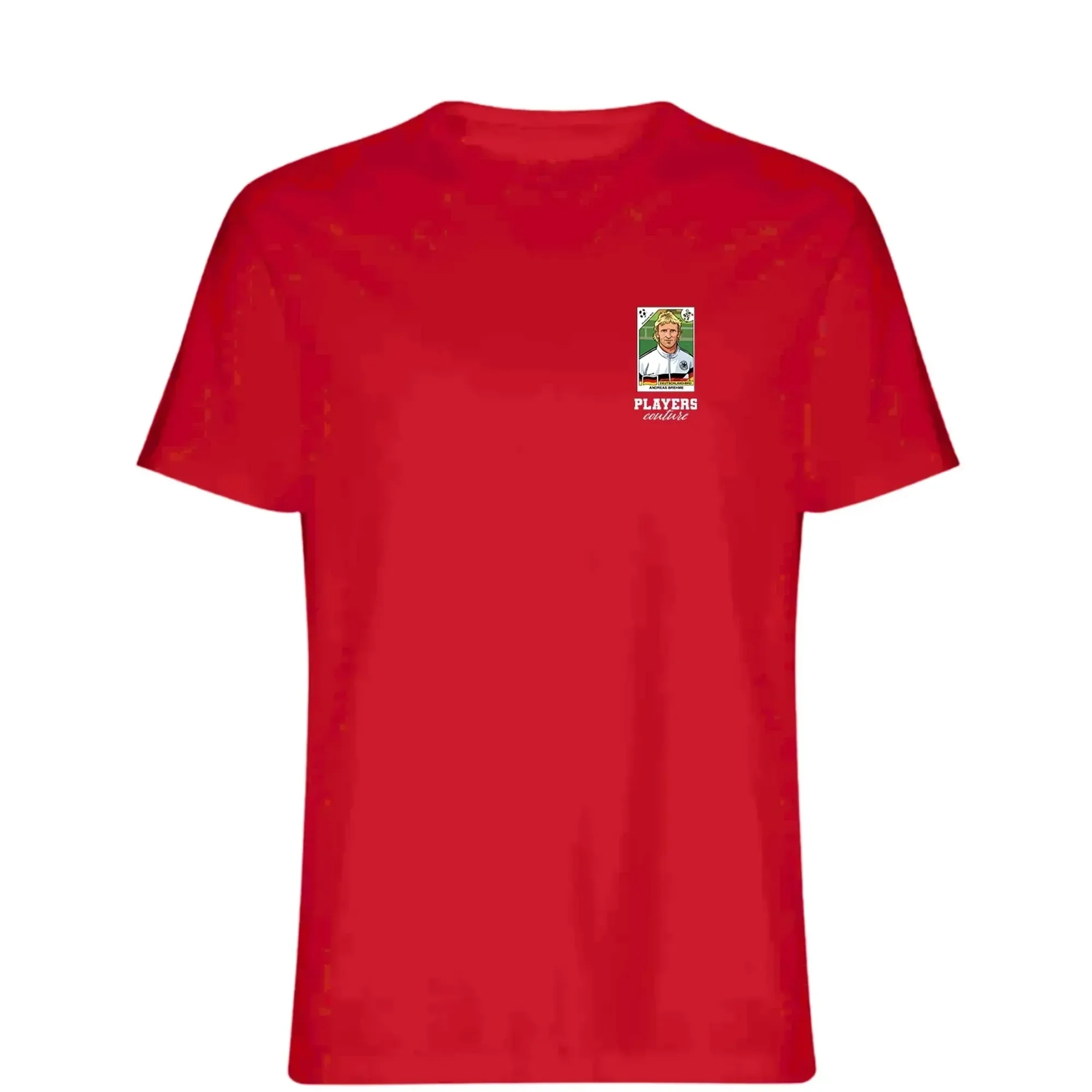 Andreas Brehme World Cup Sticker Men's T-Shirt - Red